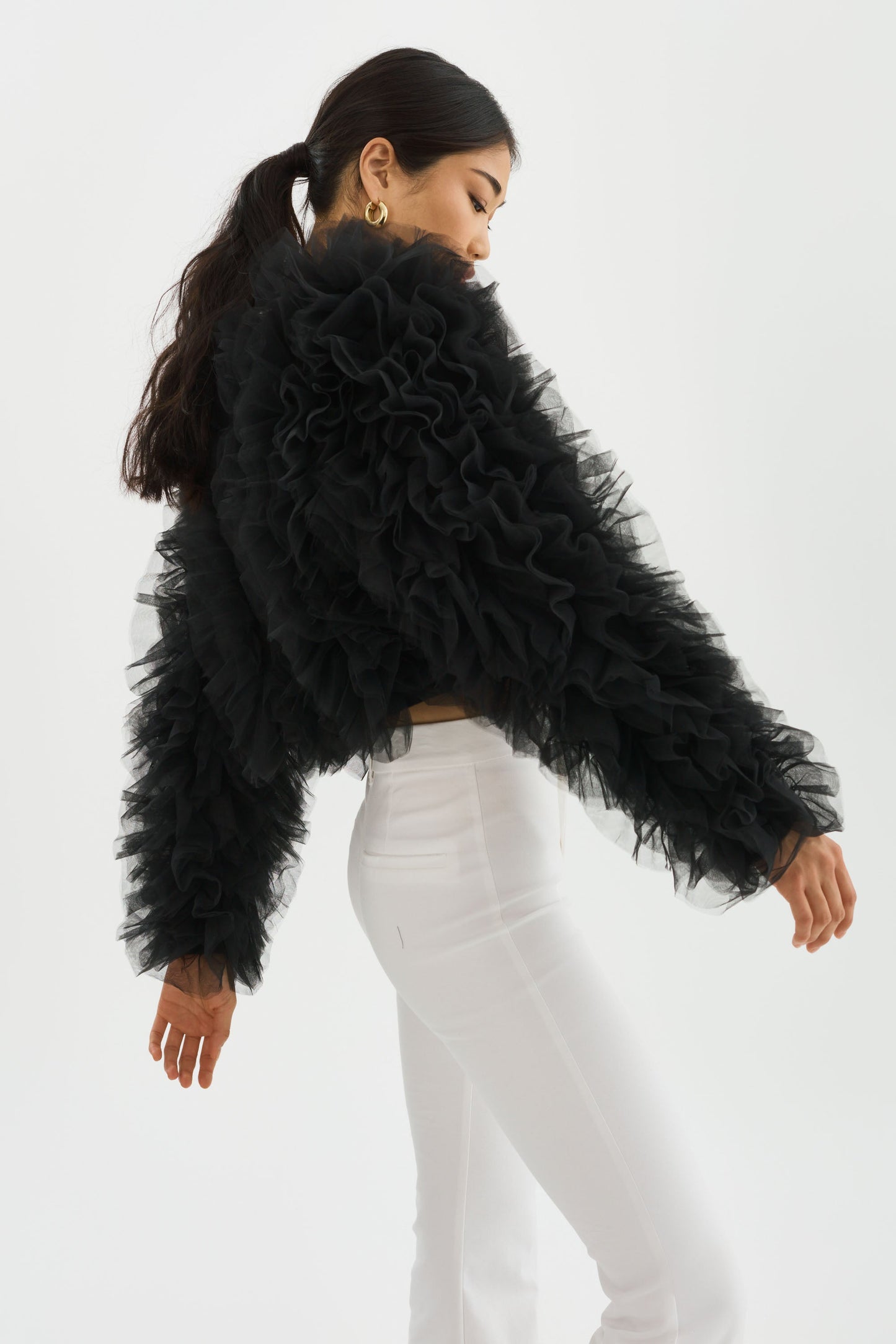 BRITNY | Ruffle Tulle Jacket