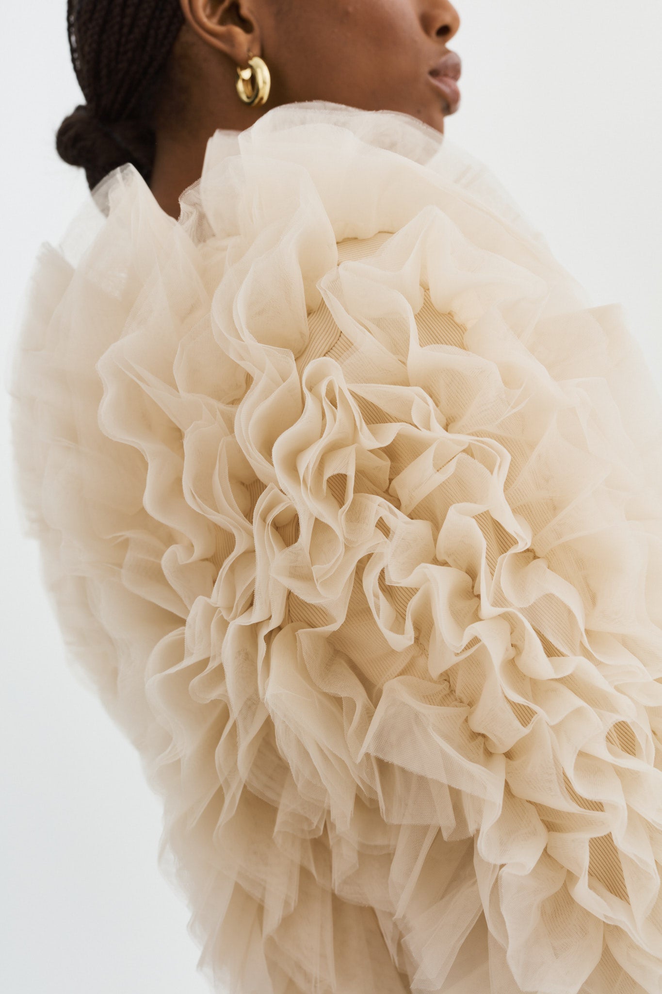 BRITNY | Ruffle Tulle Jacket