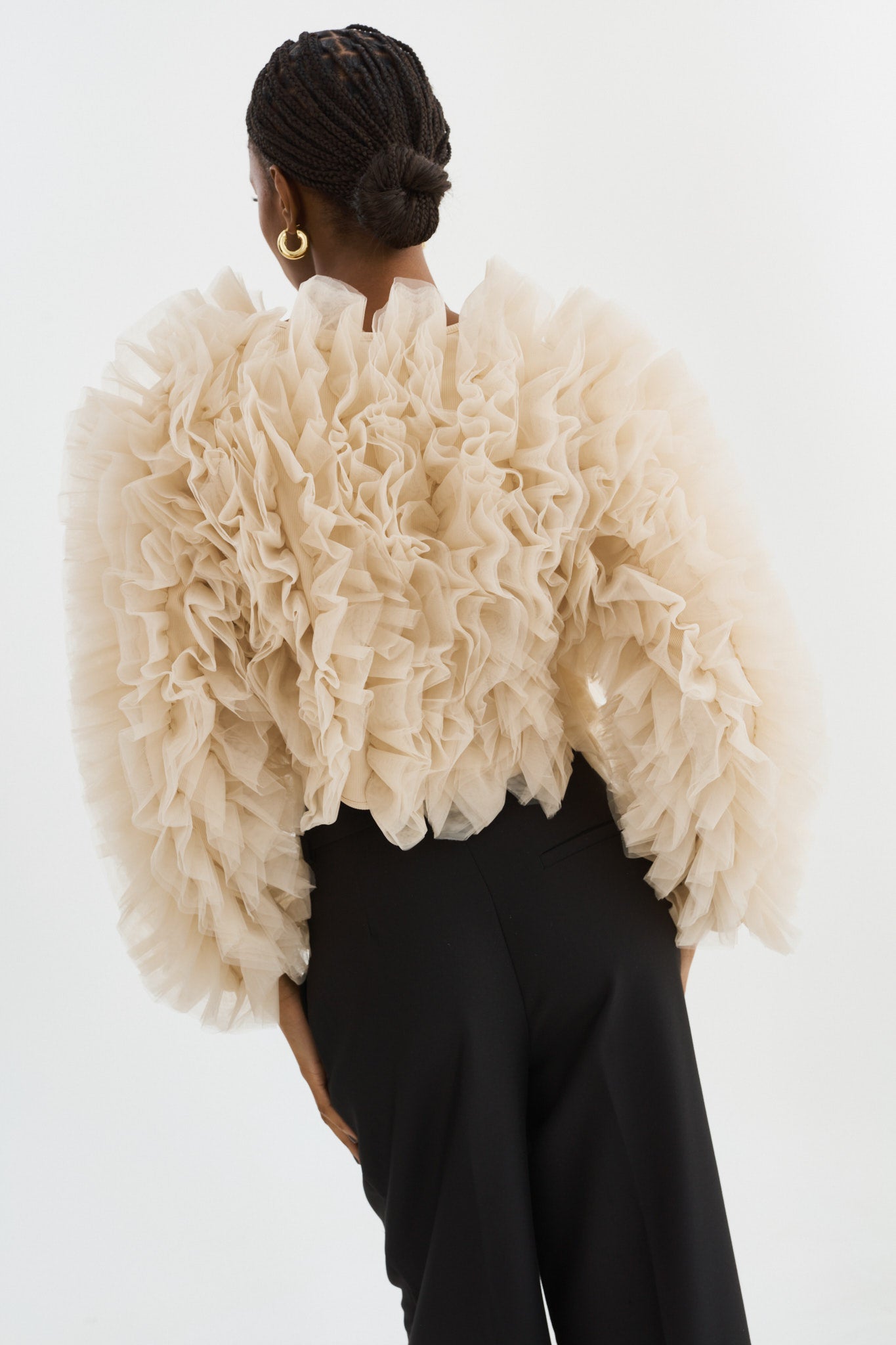 BRITNY | Ruffle Tulle Jacket