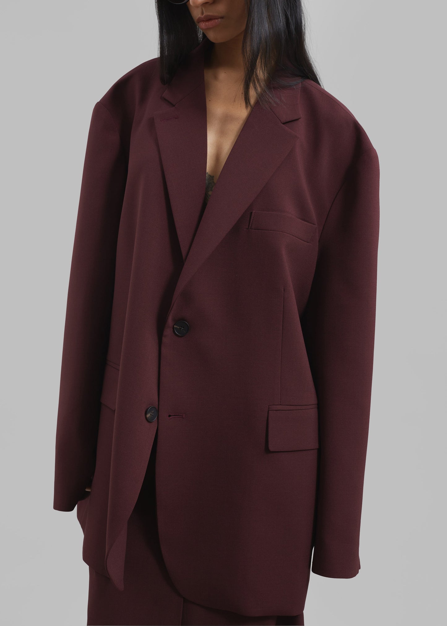 Brooklyn Blazer - Burgundy