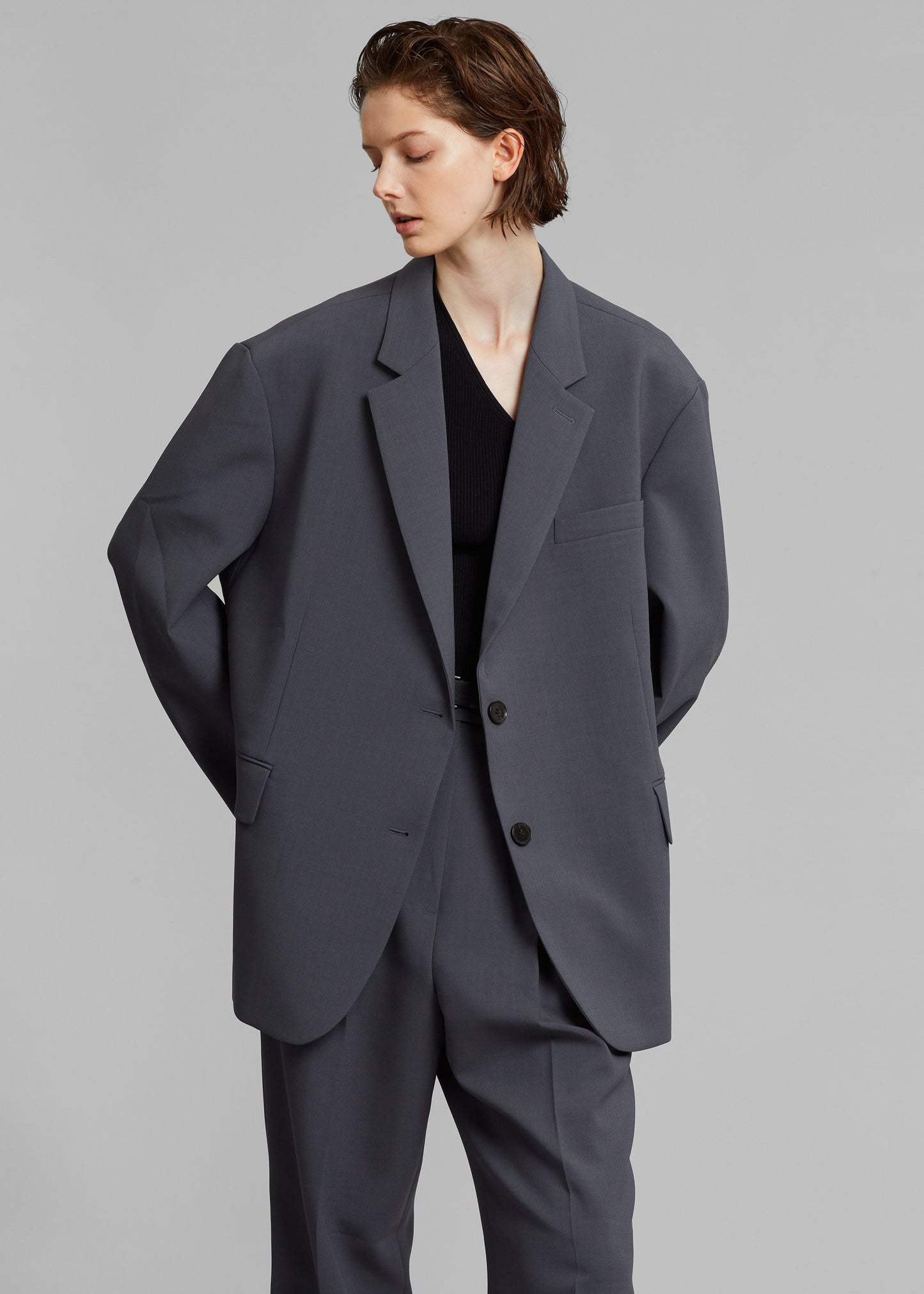 Bea Blazer - Charcoal