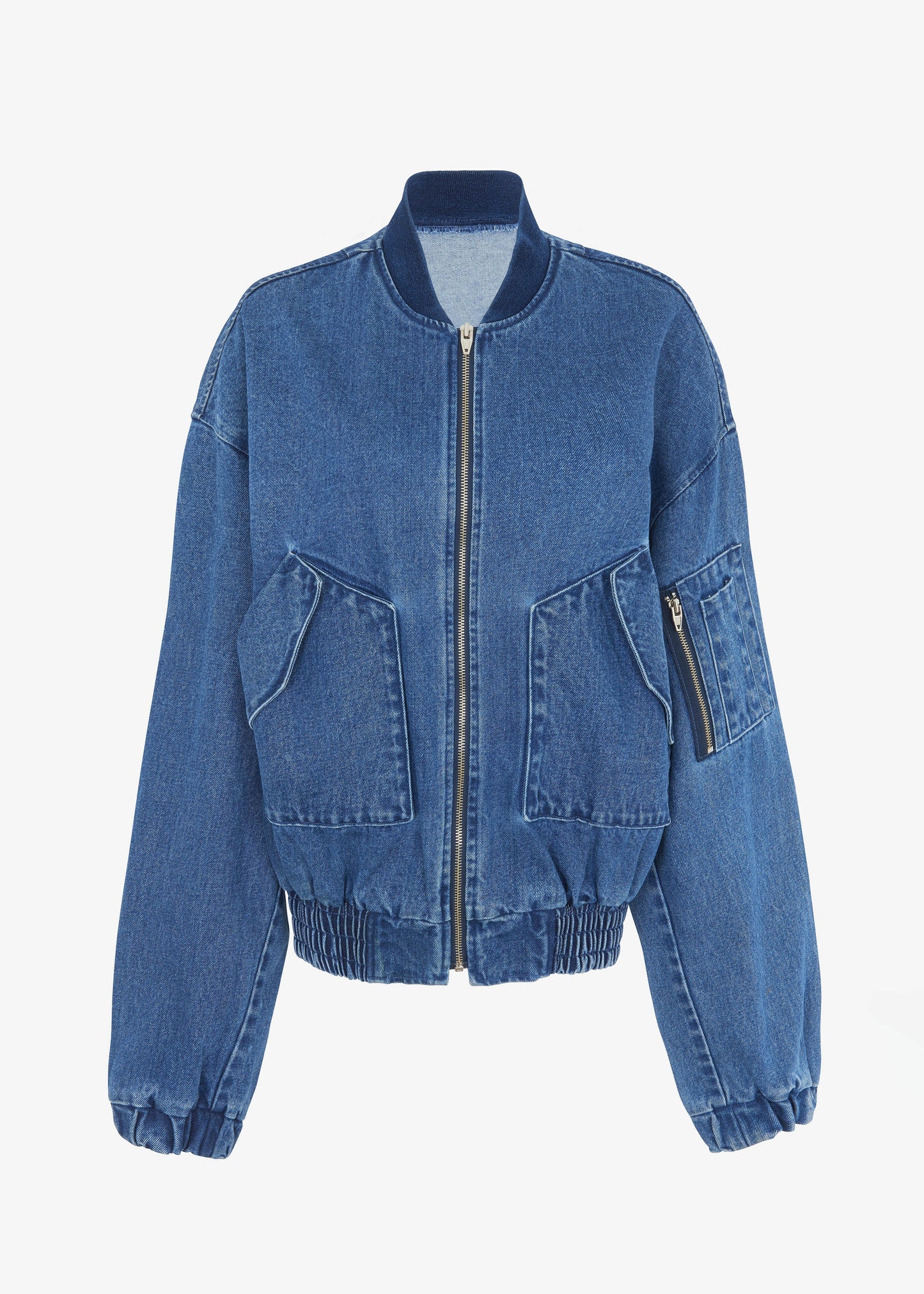 Cade Denim Bomber - Medium Wash