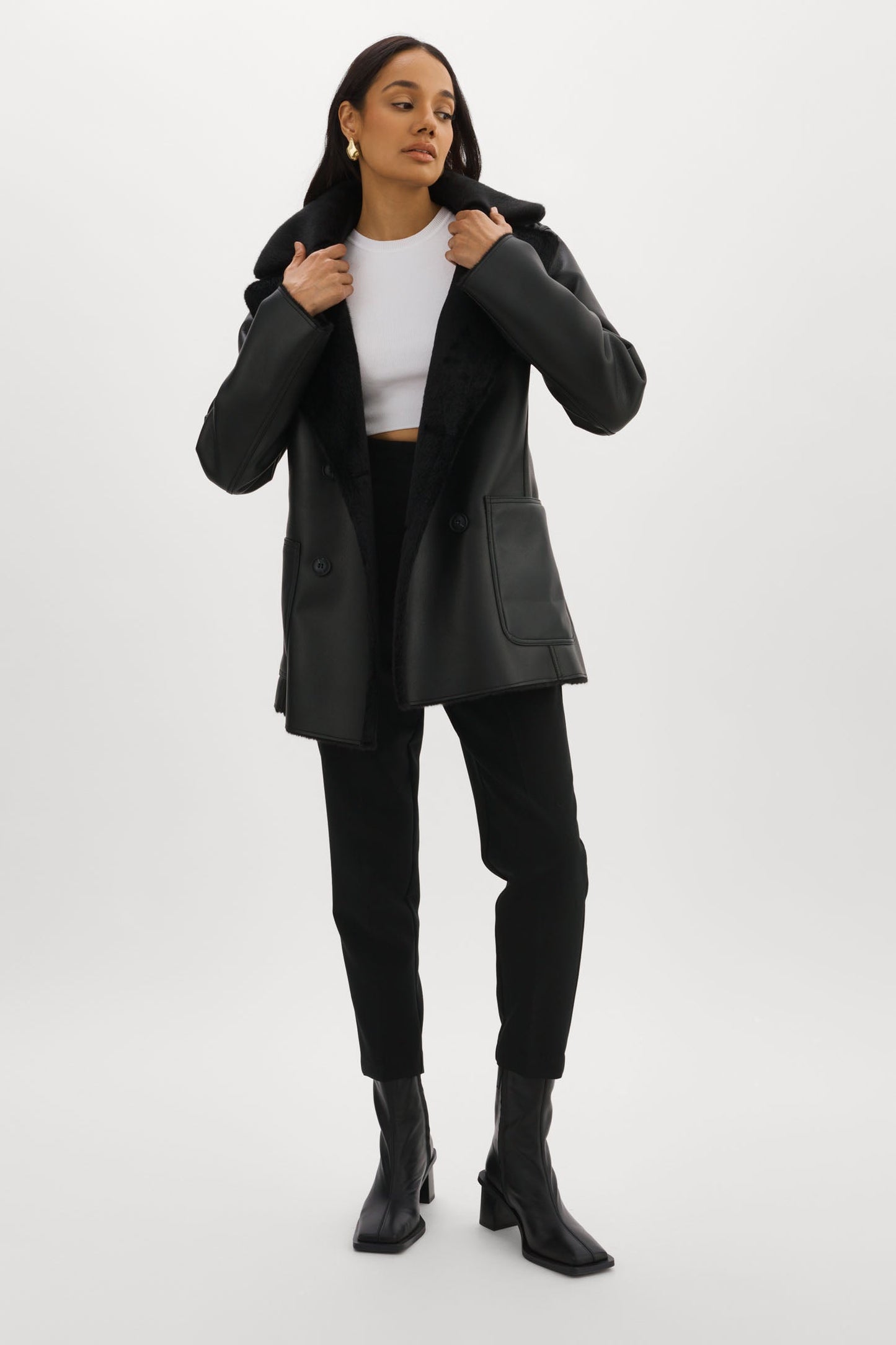 CAMILLE | Faux Shearling Reversible Coat