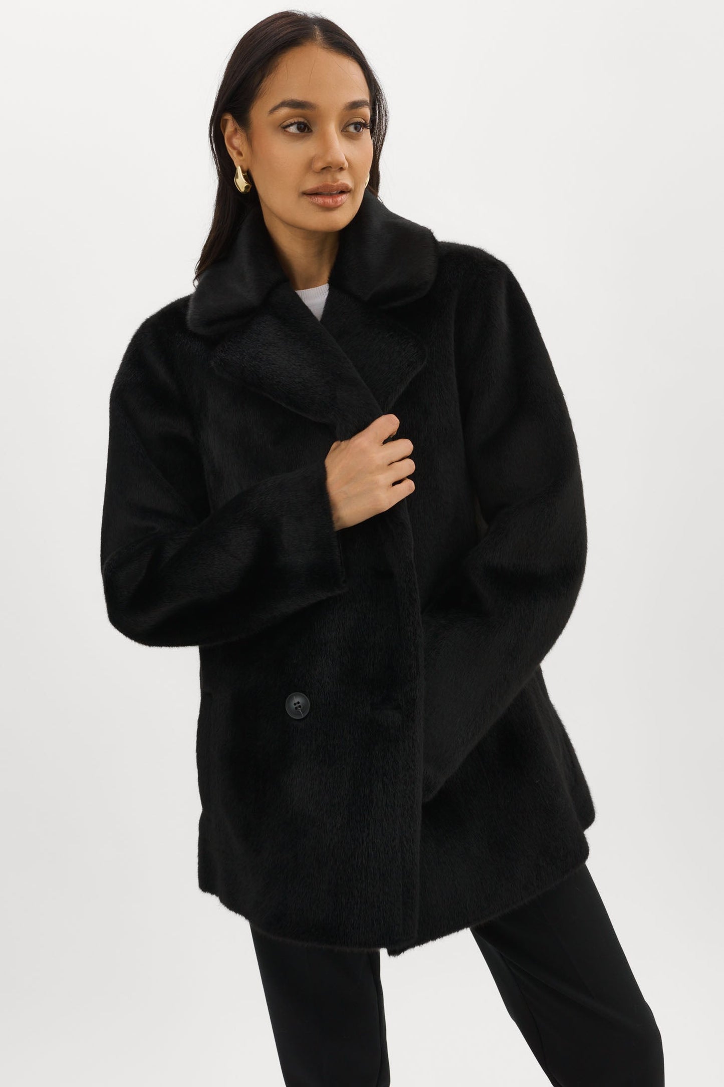 CAMILLE | Faux Shearling Reversible Coat