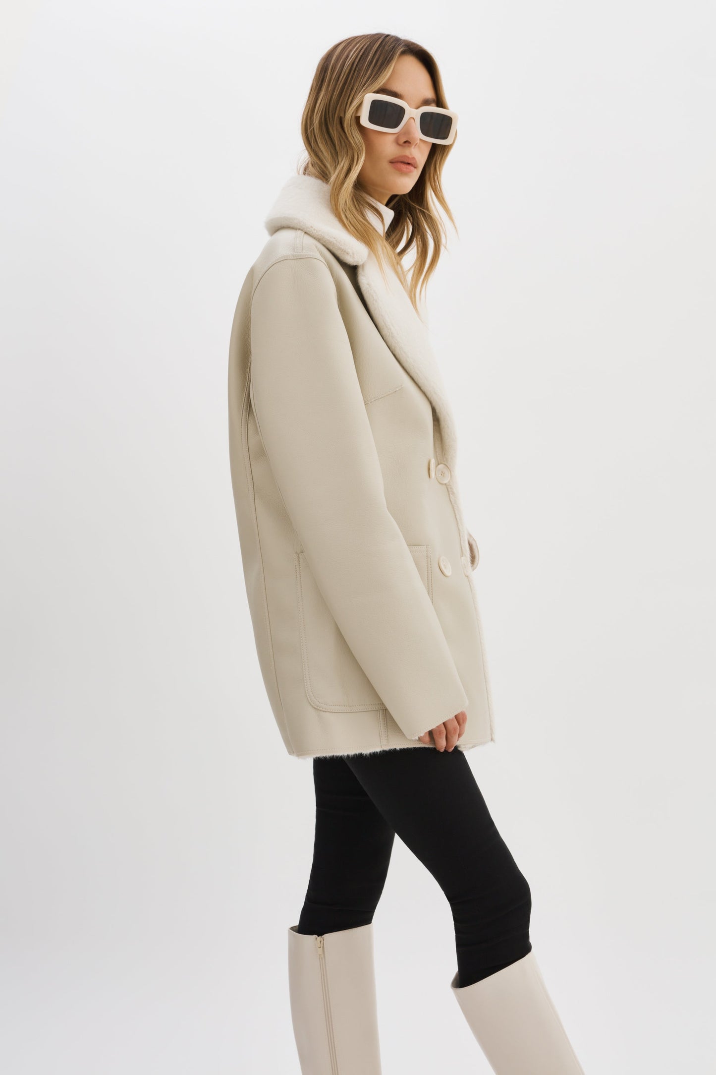 CAMILLE | Faux Shearling Reversible Coat