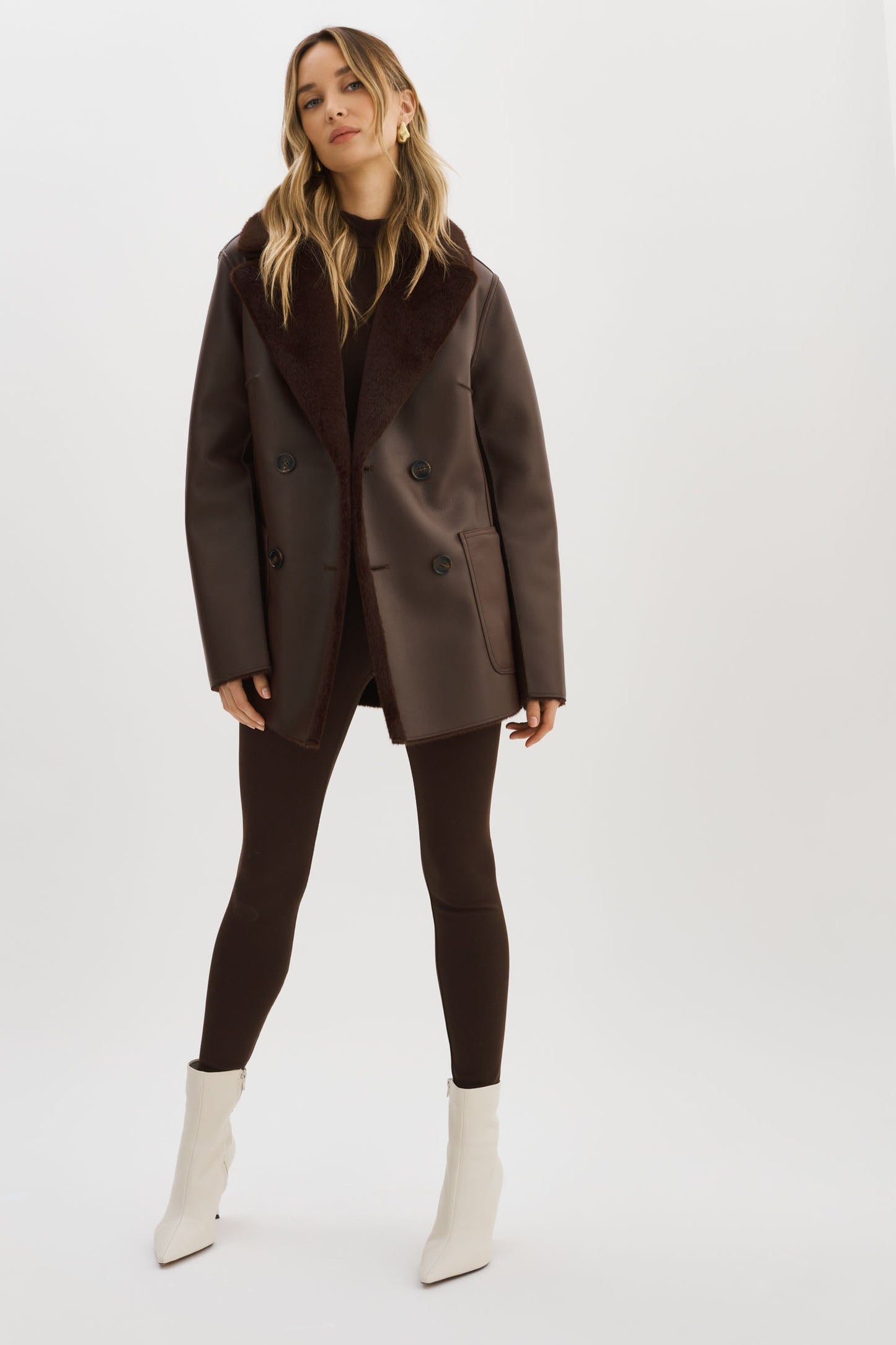 CAMILLE | Faux Shearling Reversible Coat