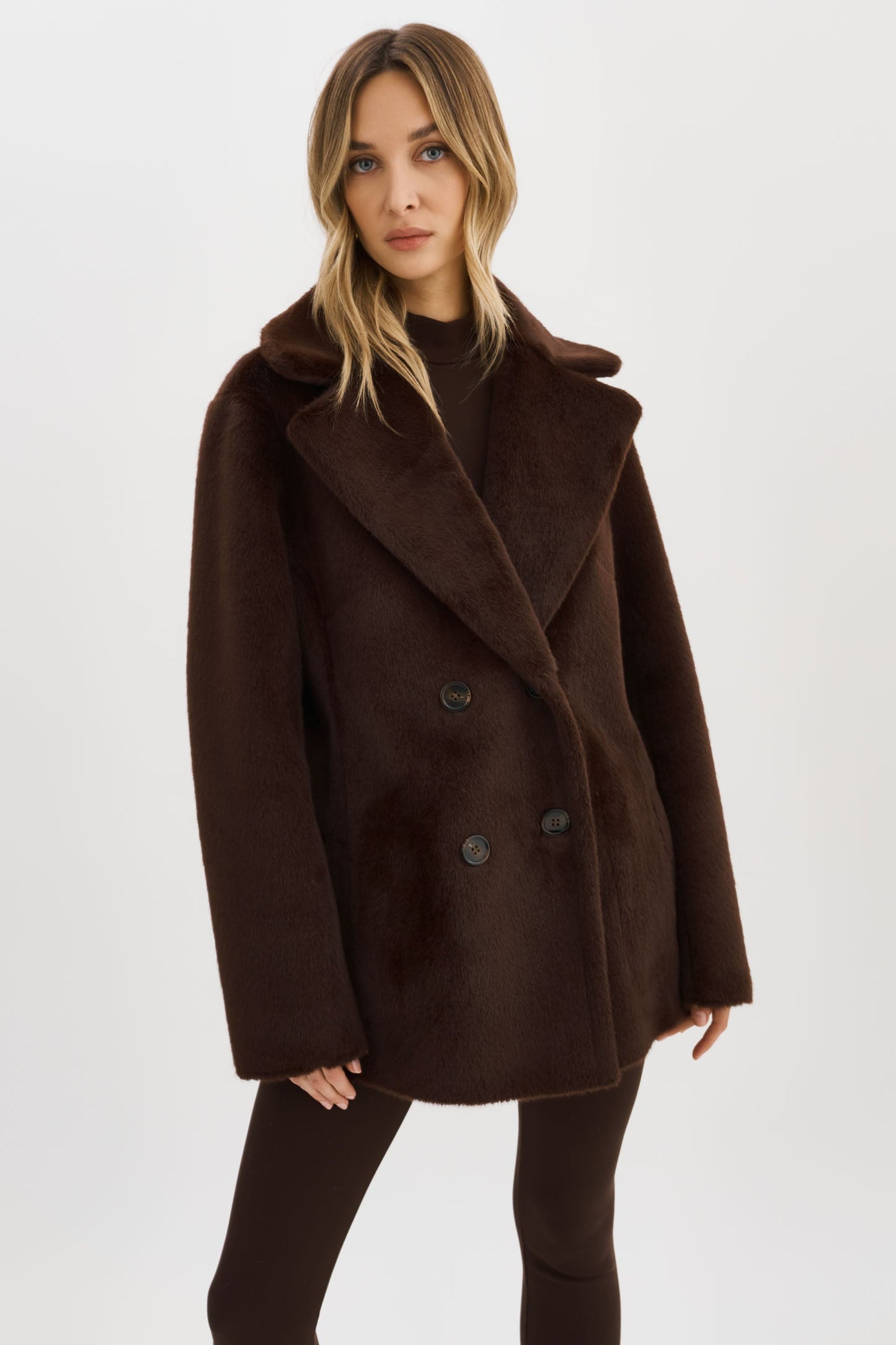 CAMILLE | Faux Shearling Reversible Coat