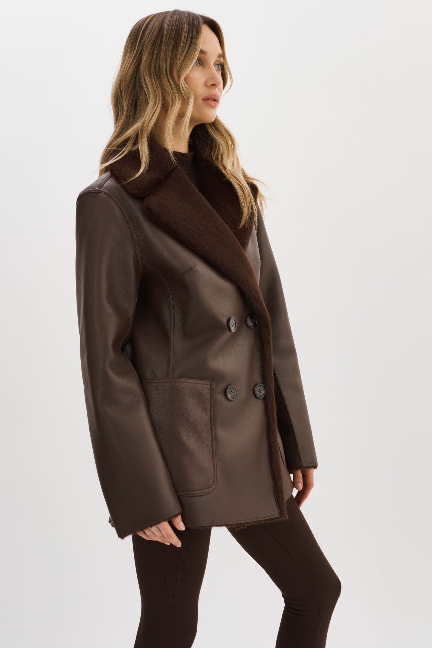 CAMILLE | Faux Shearling Reversible Coat