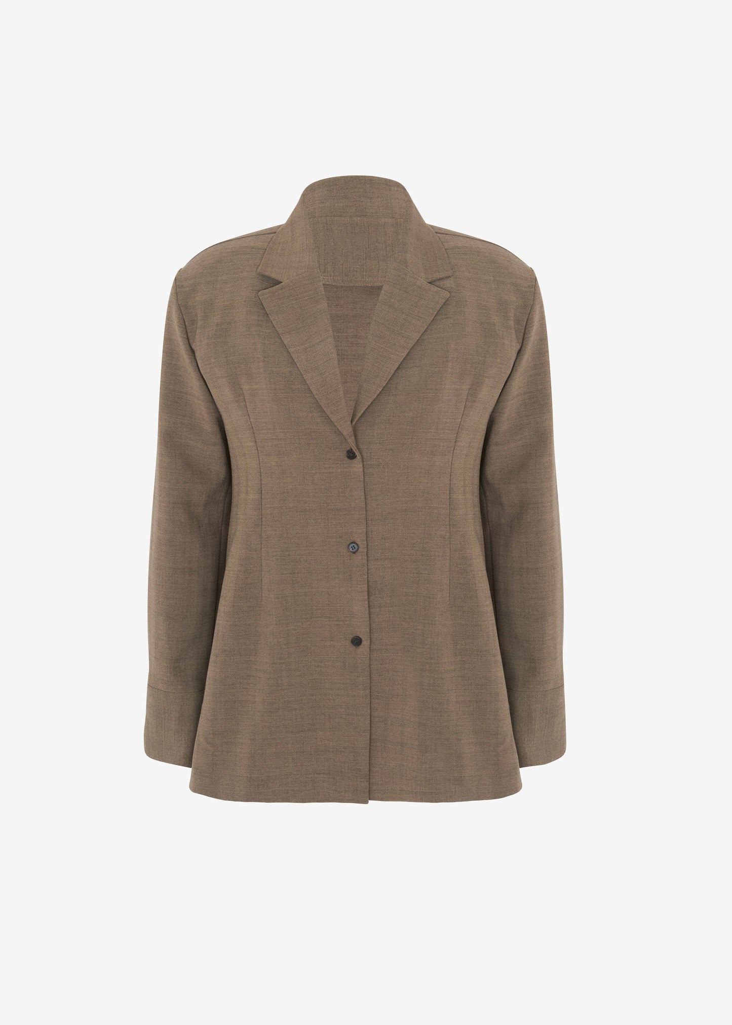 Chappell Padded Blazer - Brown