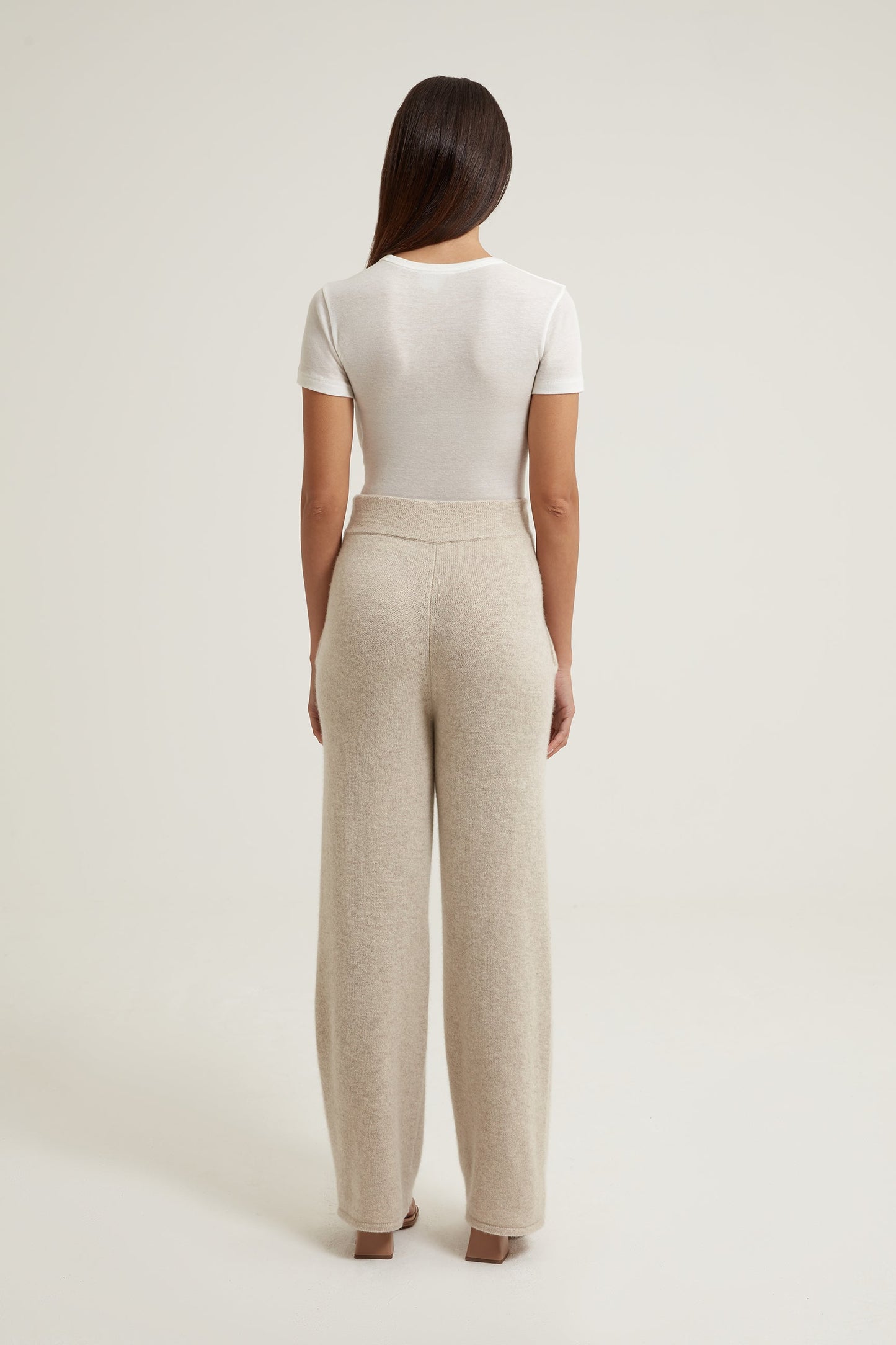 Casey Wide Leg Cashmere Trousers