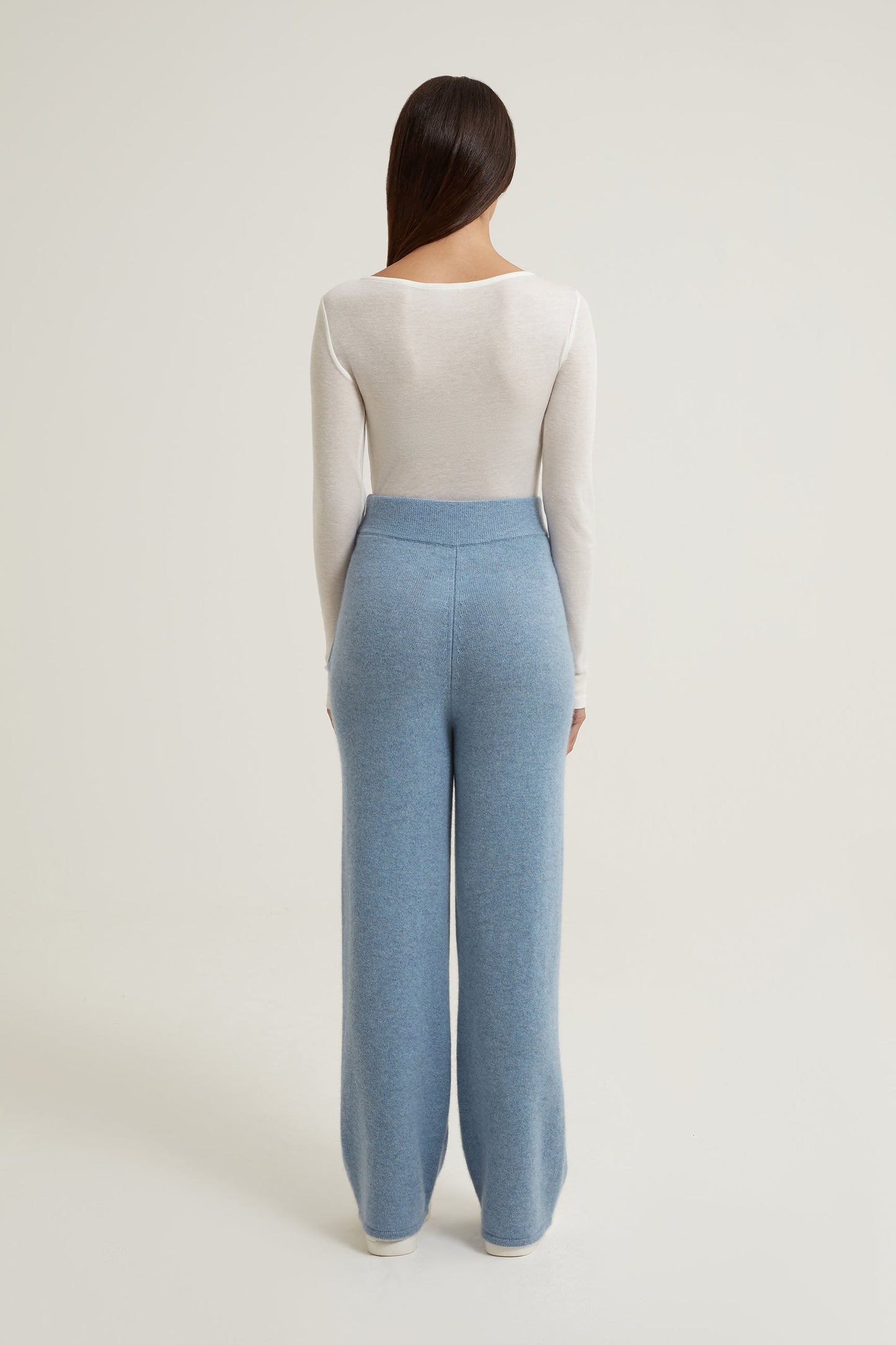 Casey Wide Leg Cashmere Trousers