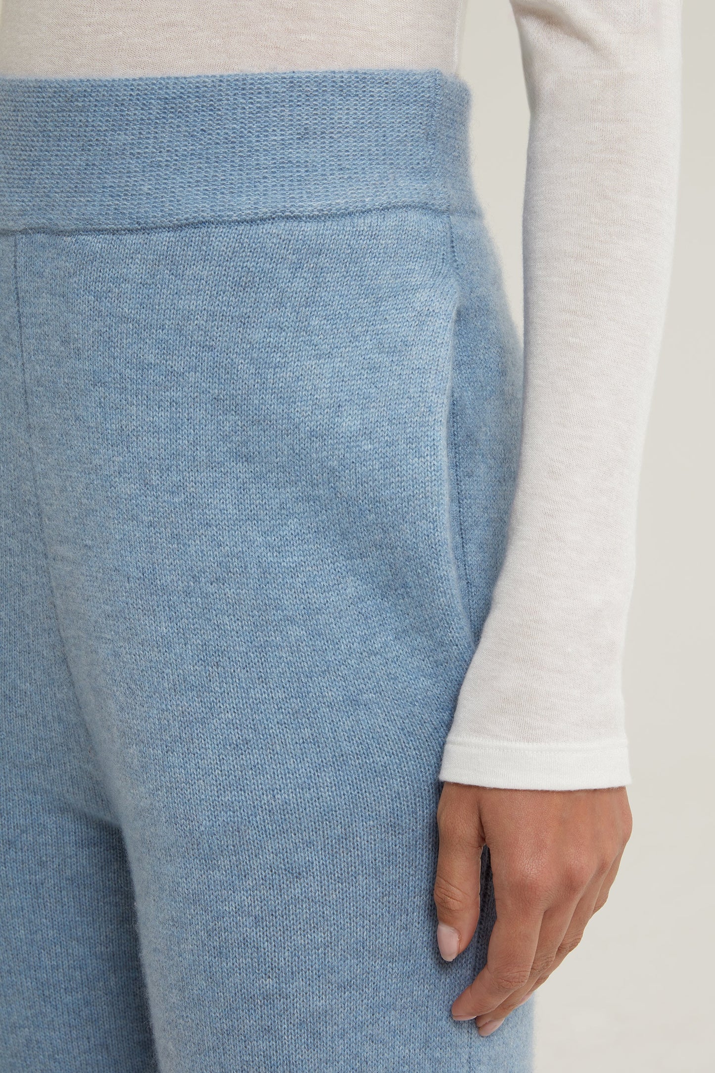 Casey Wide Leg Cashmere Trousers