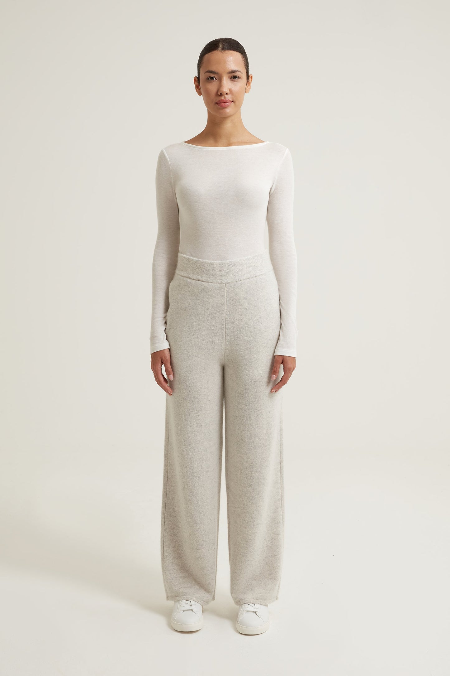 Casey Wide Leg Cashmere Trousers