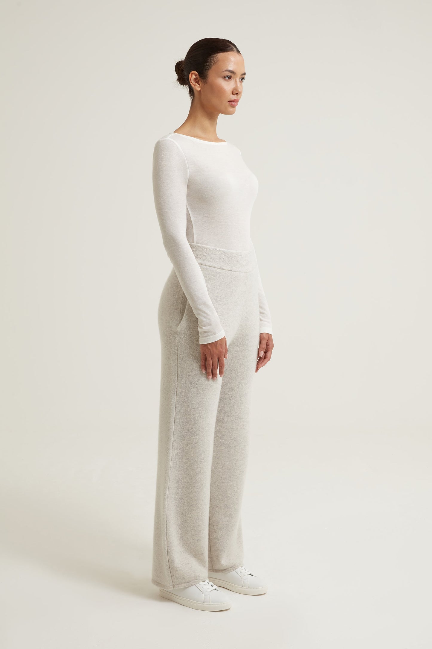 Casey Wide Leg Cashmere Trousers