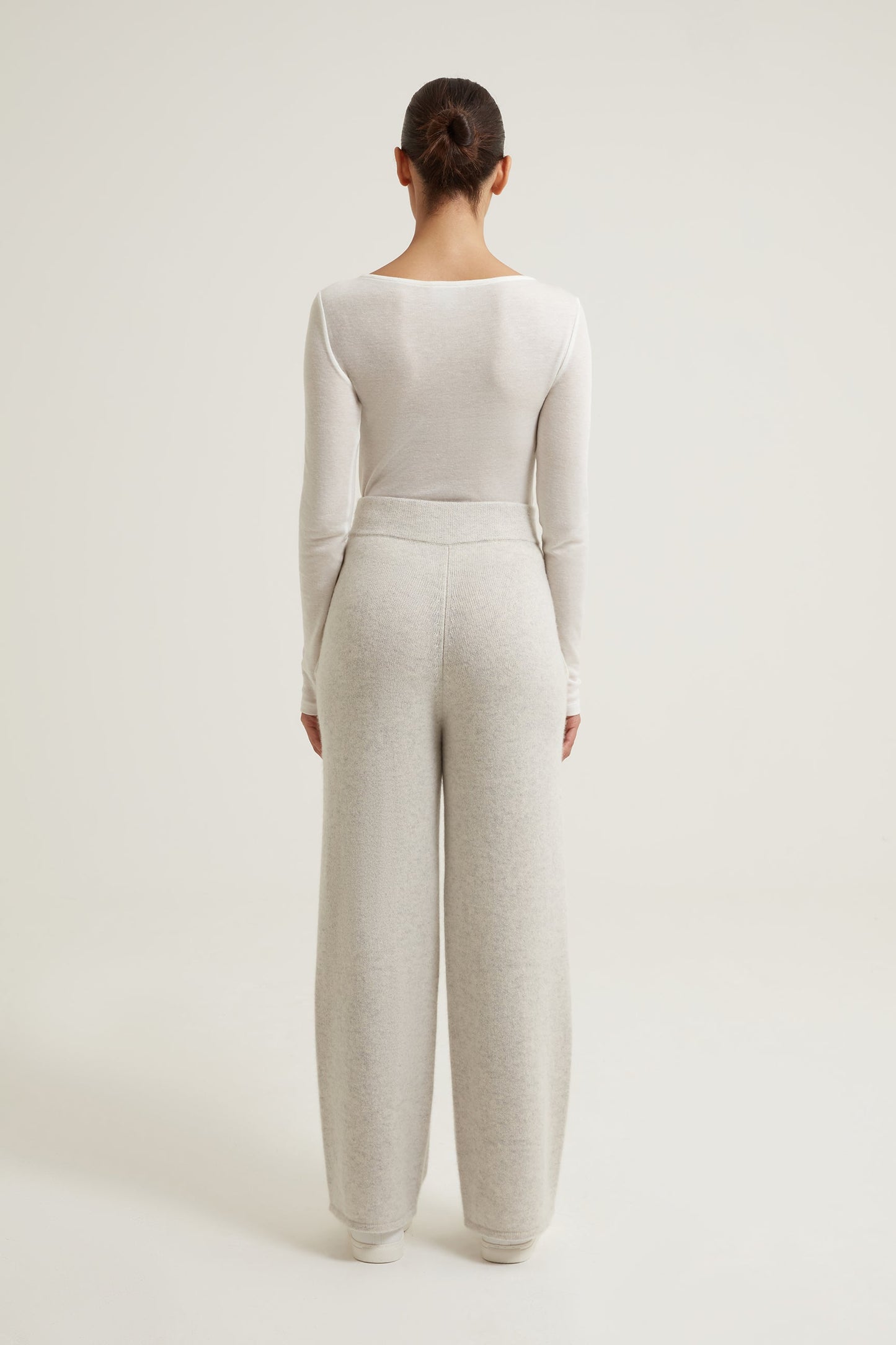 Casey Wide Leg Cashmere Trousers