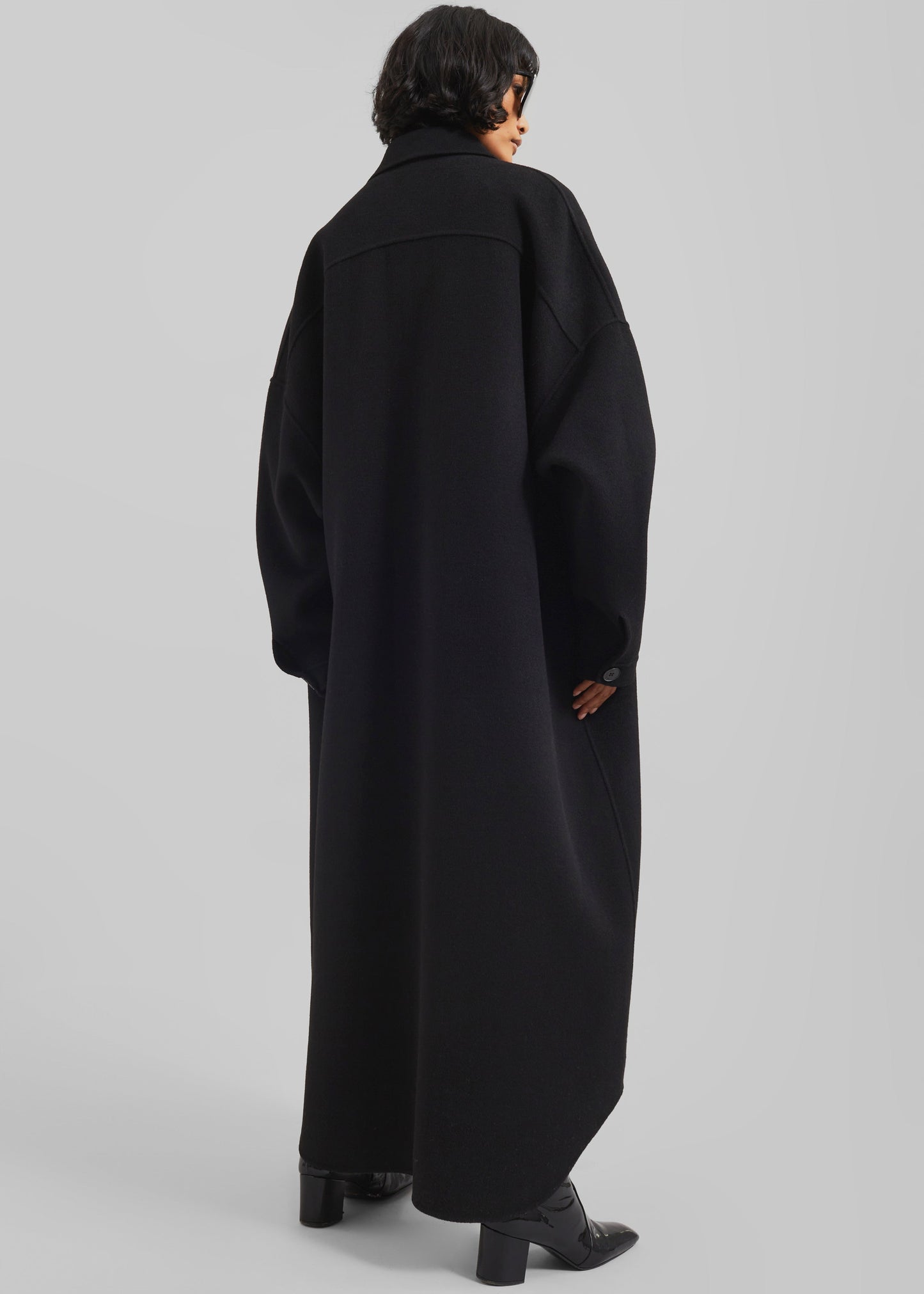 Dallas Wool Overcoat - Black