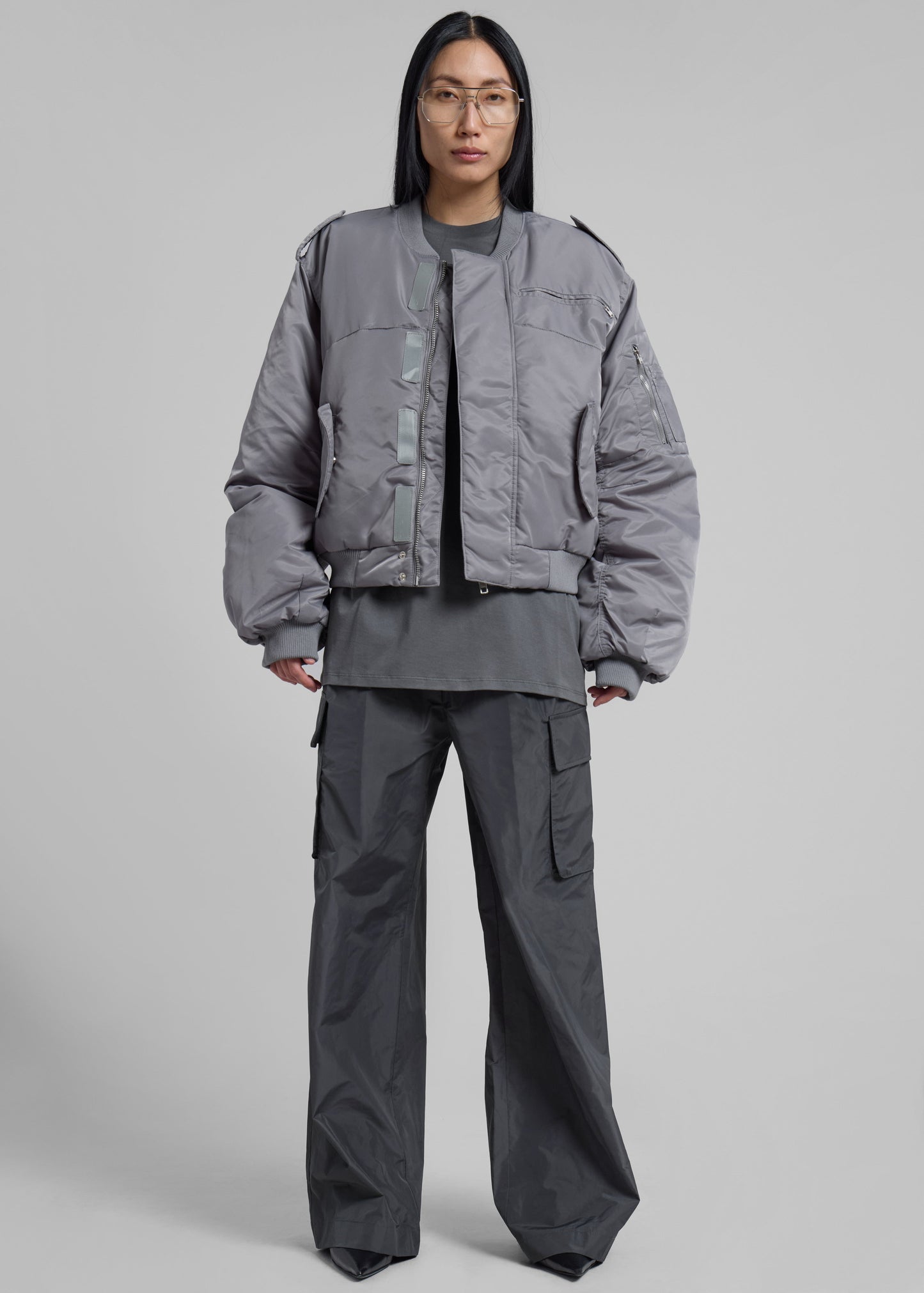 Dalva Bomber Jacket - Light Grey