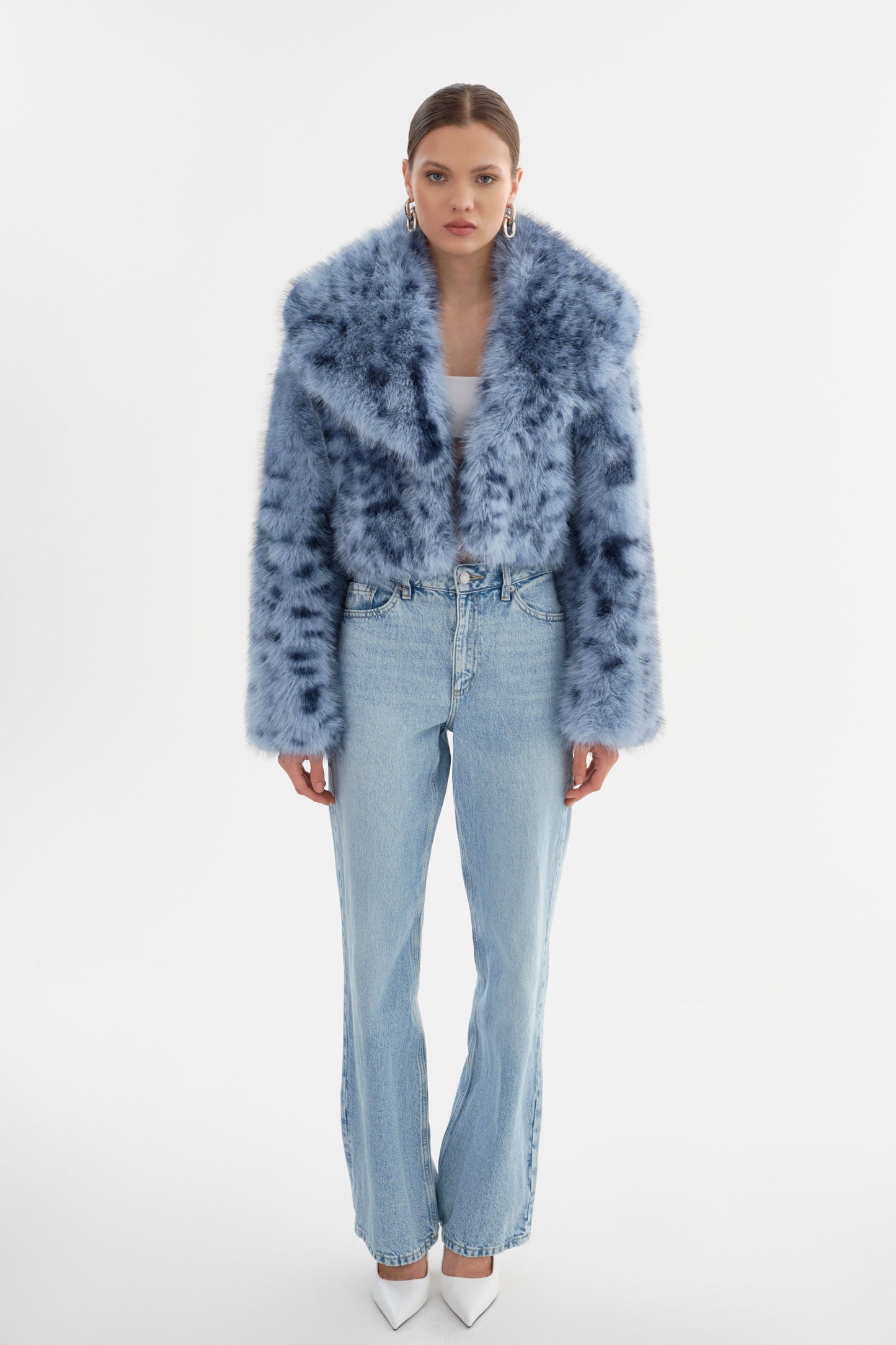 DANIKA LEO | Faux Fur Crop Jacket