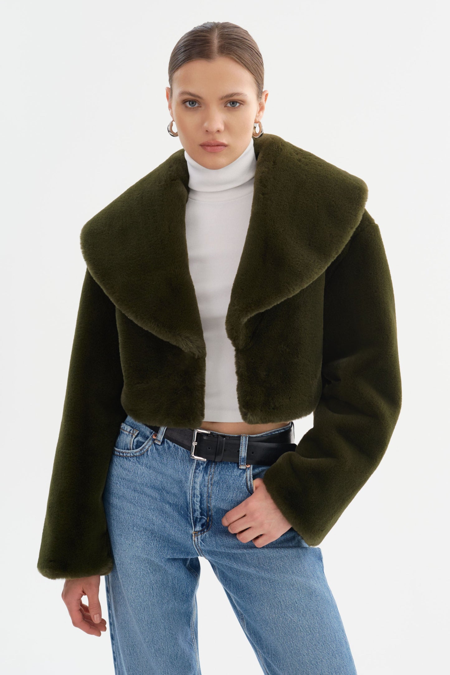 DANIKA | Faux Fur Crop Jacket