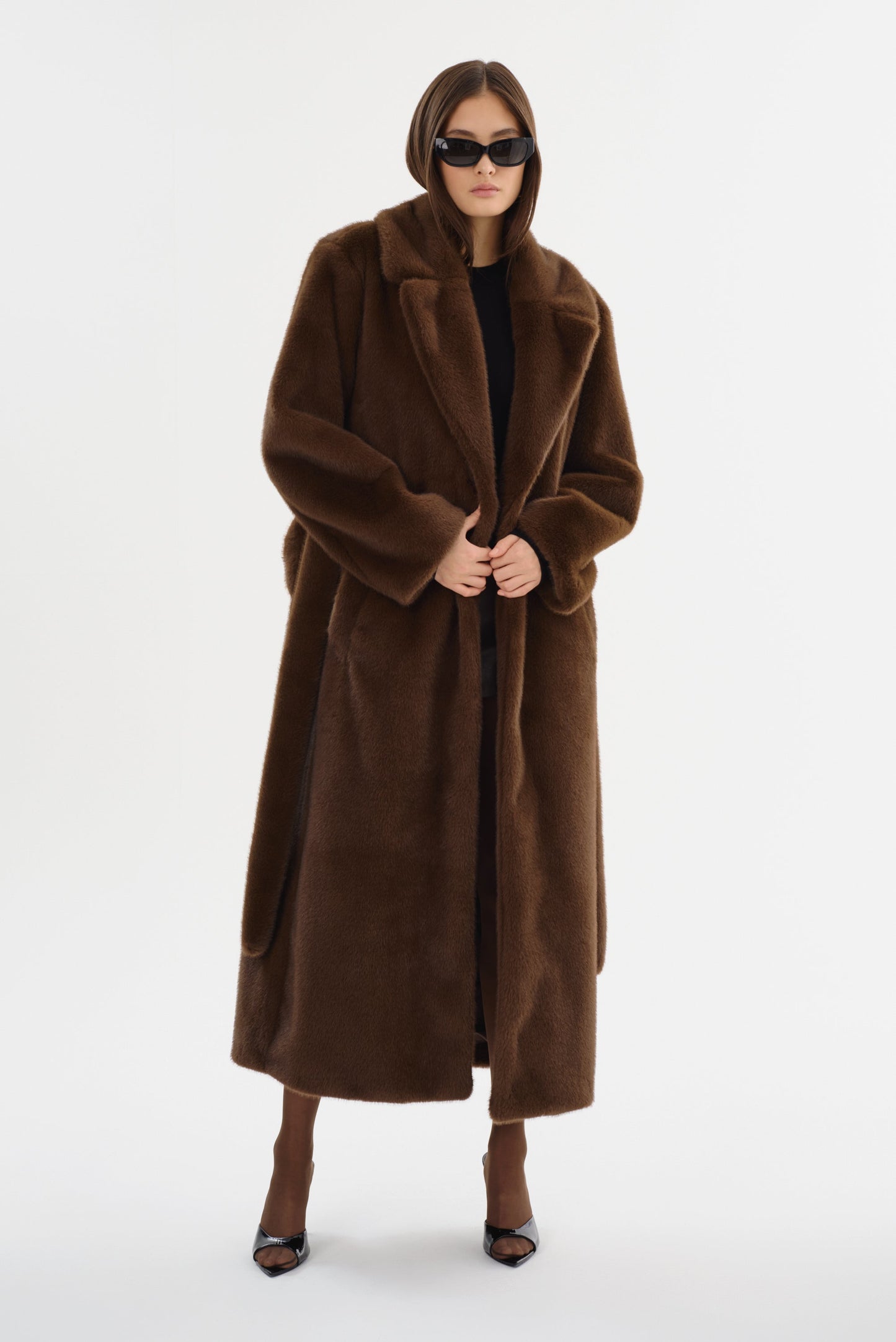 DARELLE | Faux Fur Maxi Coat