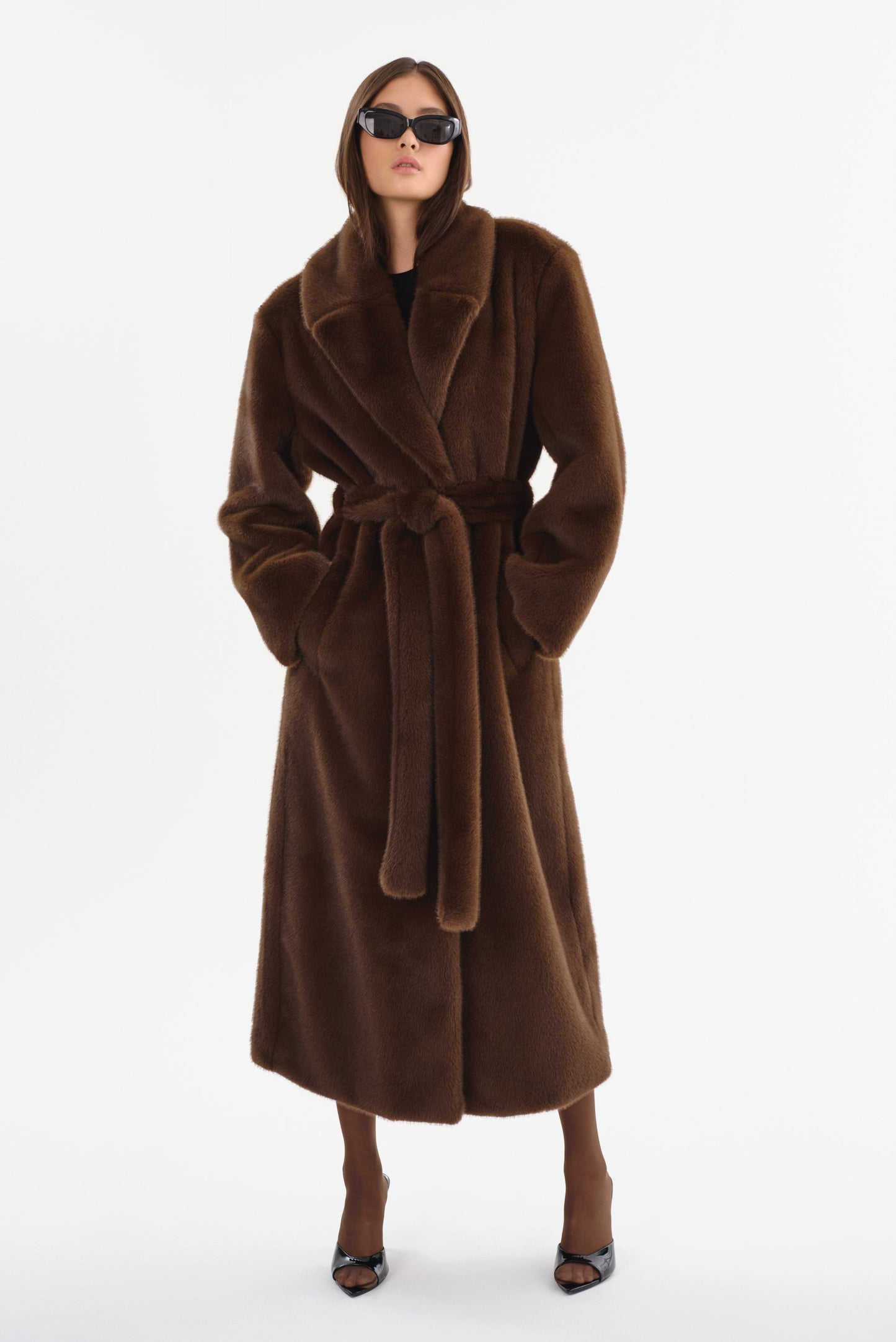 DARELLE | Faux Fur Maxi Coat