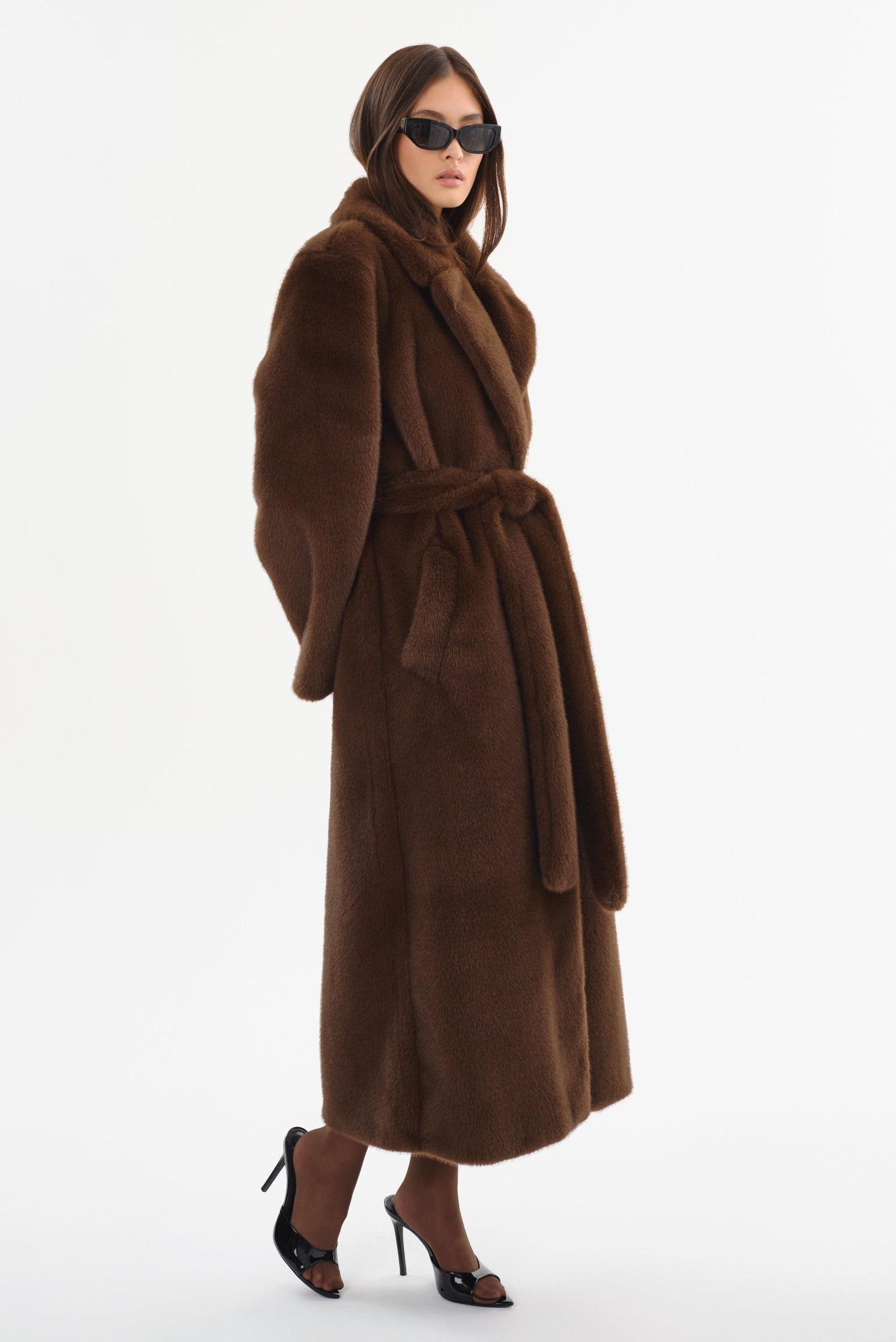 DARELLE | Faux Fur Maxi Coat