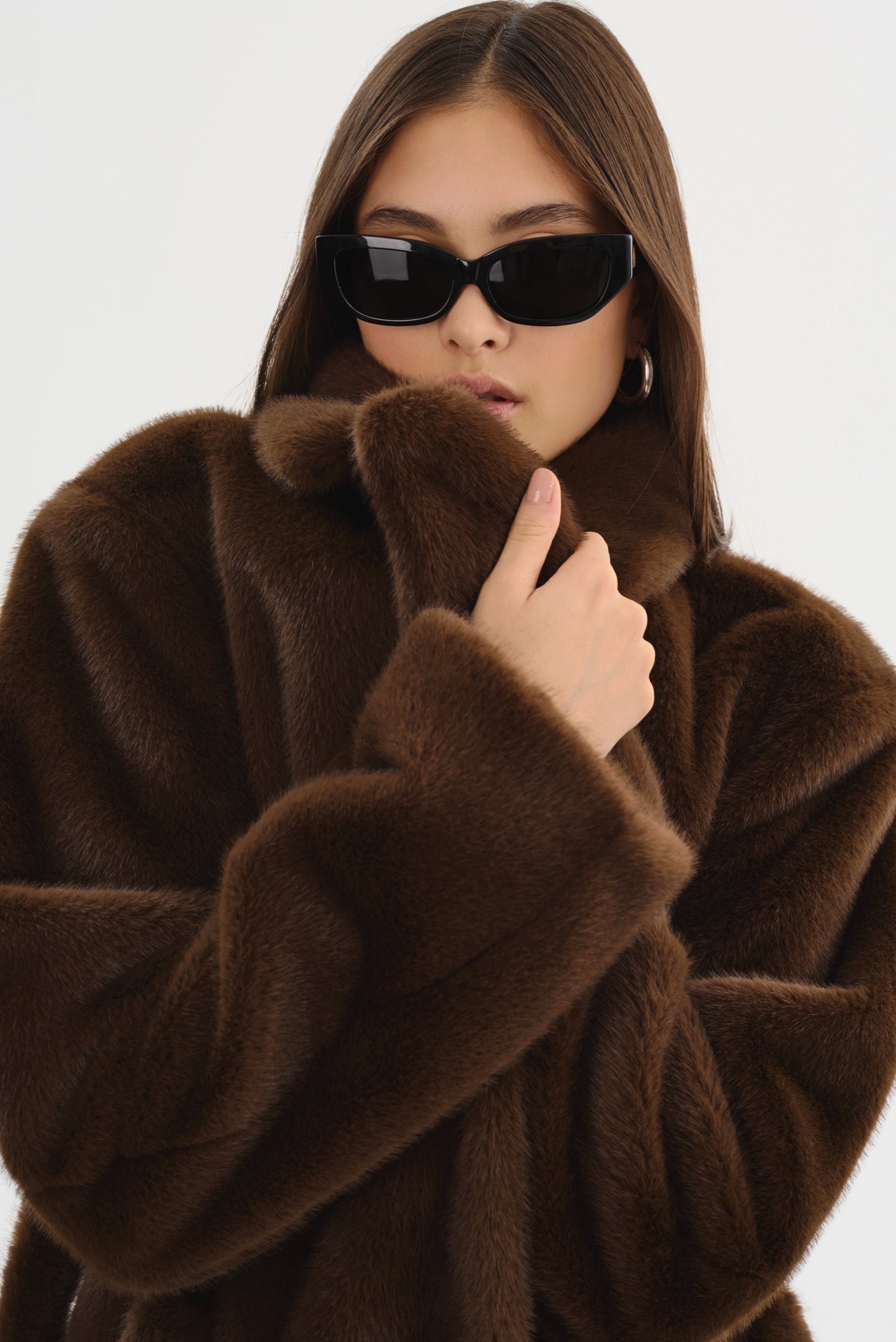 DARELLE | Faux Fur Maxi Coat