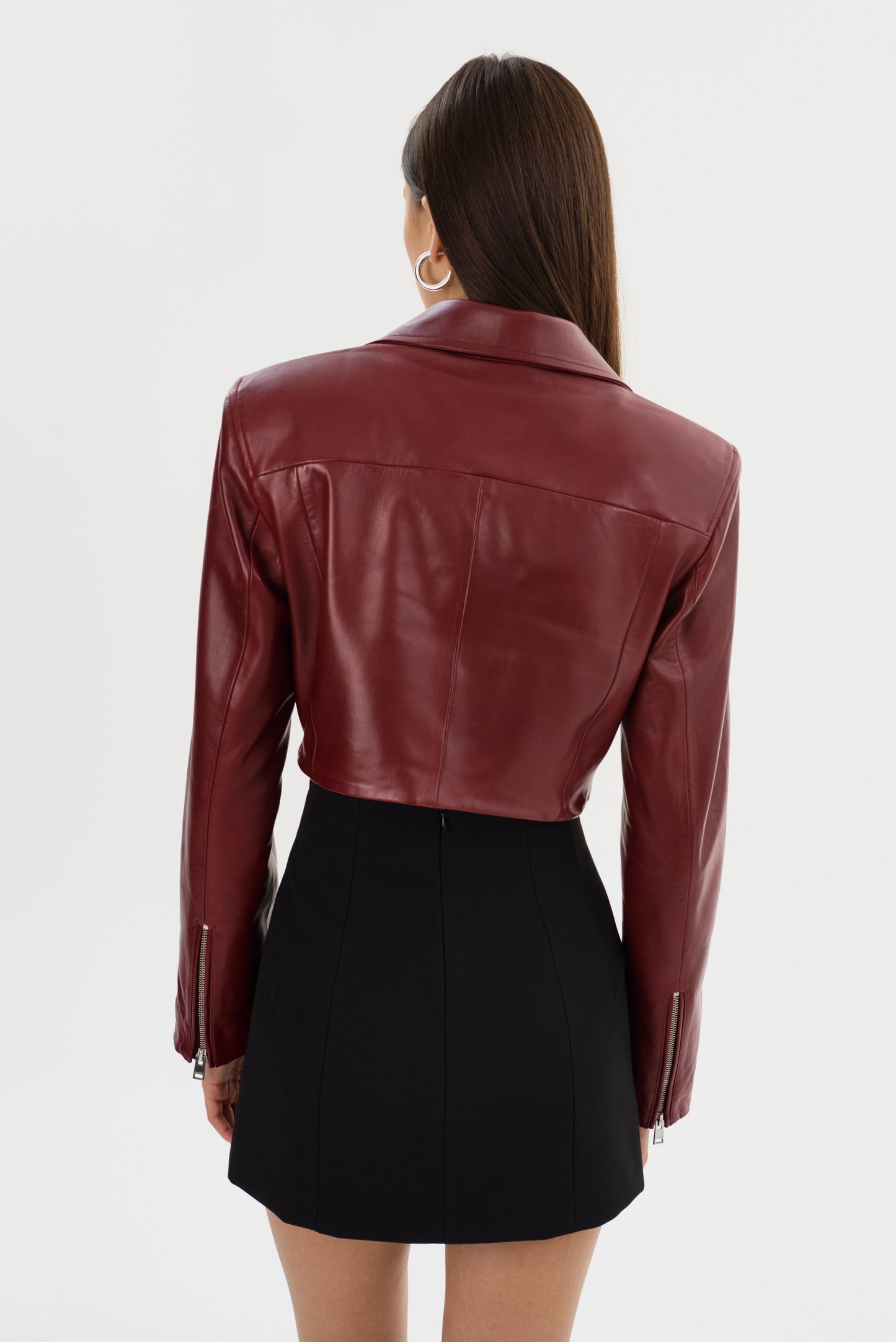 DAYLIN | Cropped Leather Jacket