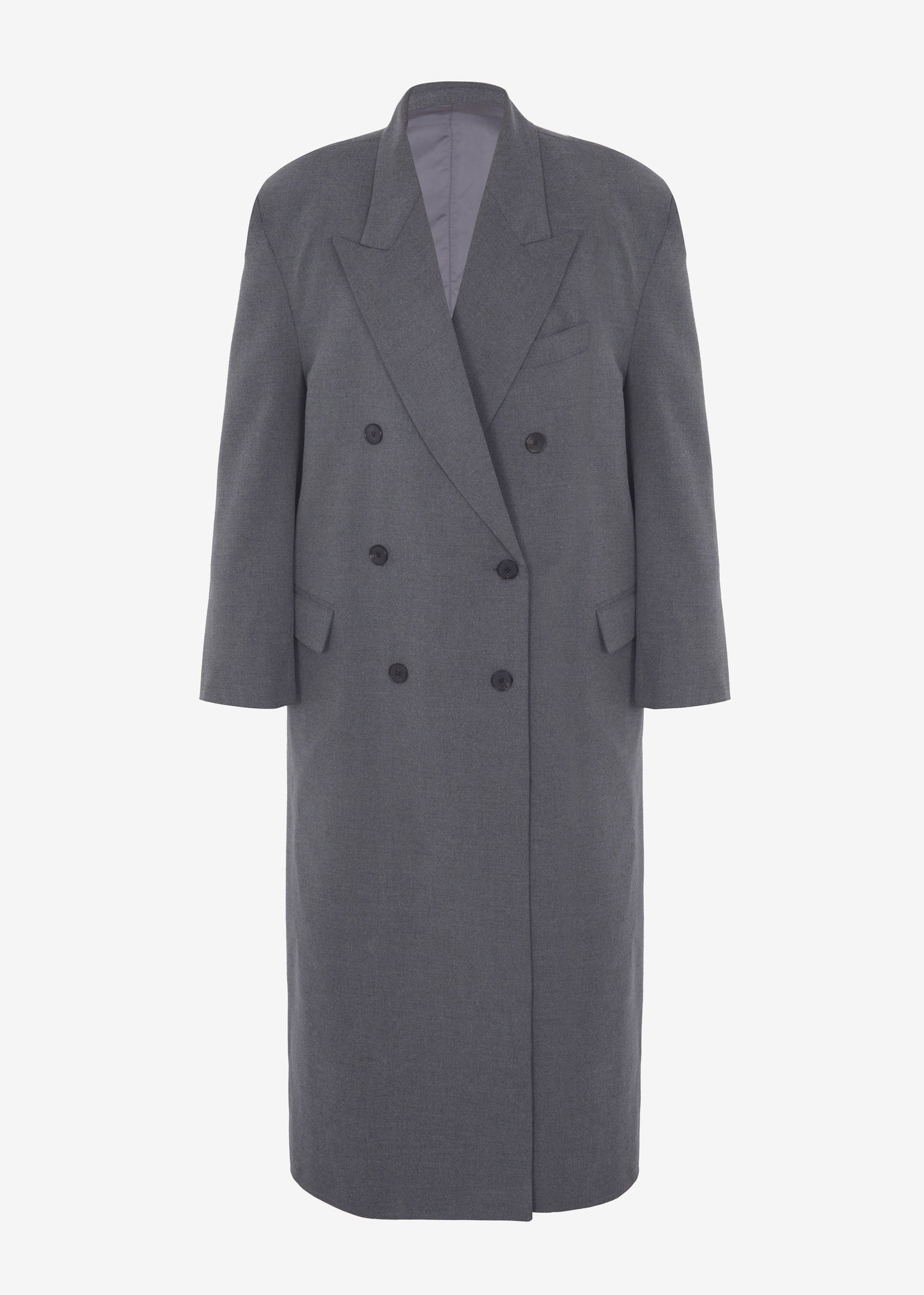 Delphina Long Coat - Grey