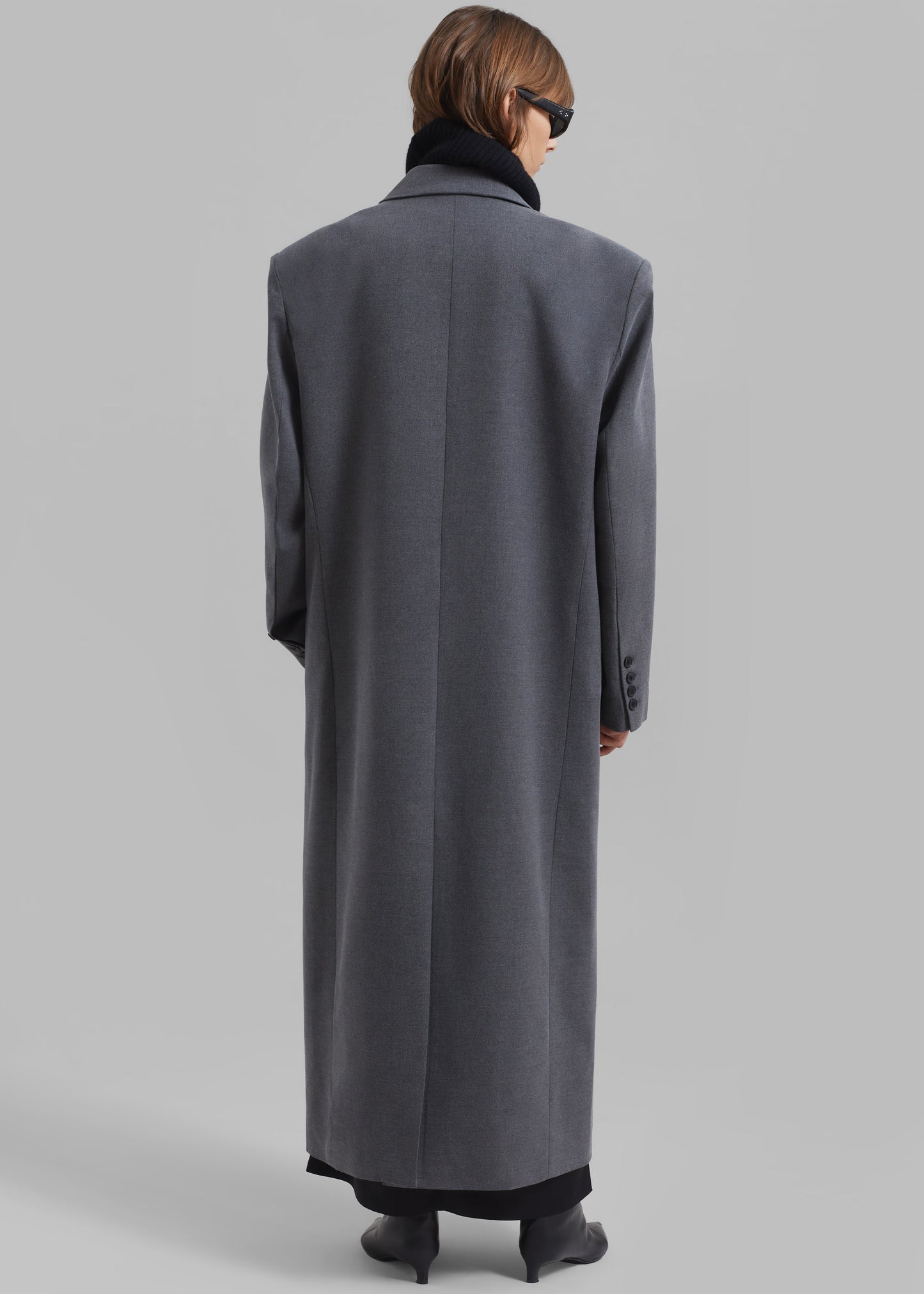 Delphina Long Coat - Grey