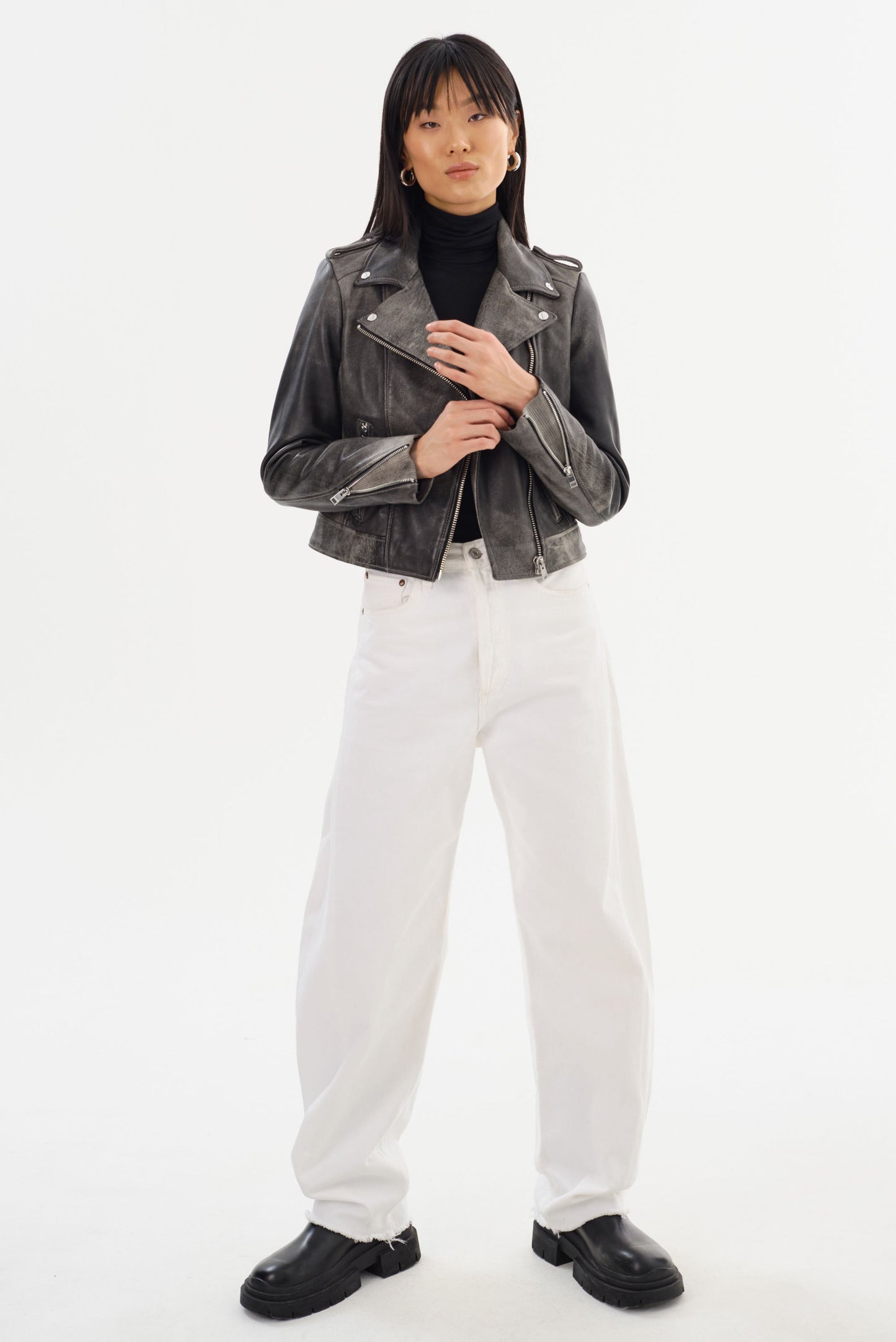 DONNA | Iconic Leather Biker Jacket