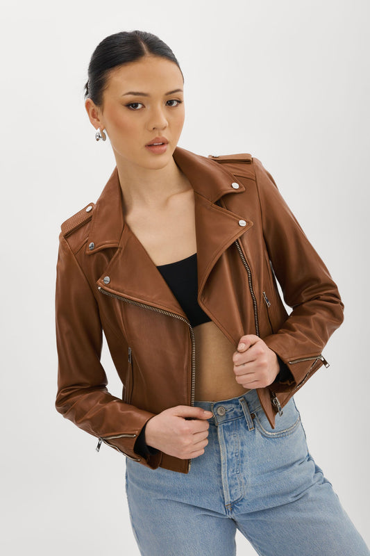 DONNA | Iconic Leather Biker Jacket