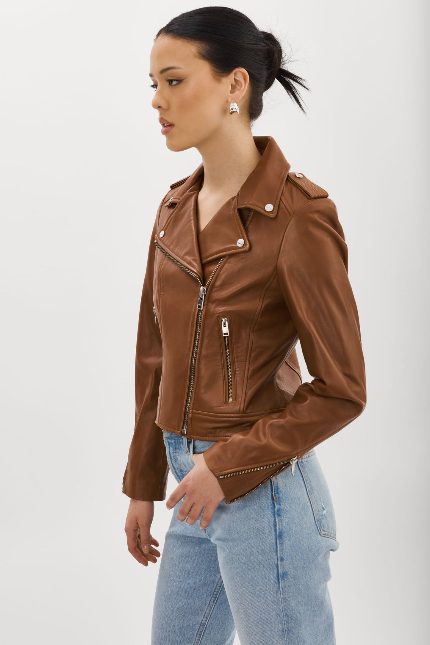 DONNA | Iconic Leather Biker Jacket