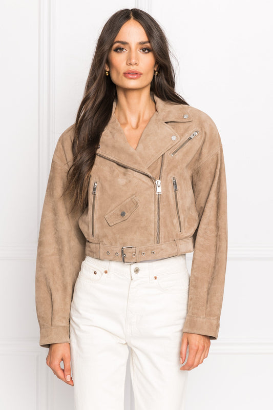 DYLAN | 80's Suede Biker Jacket