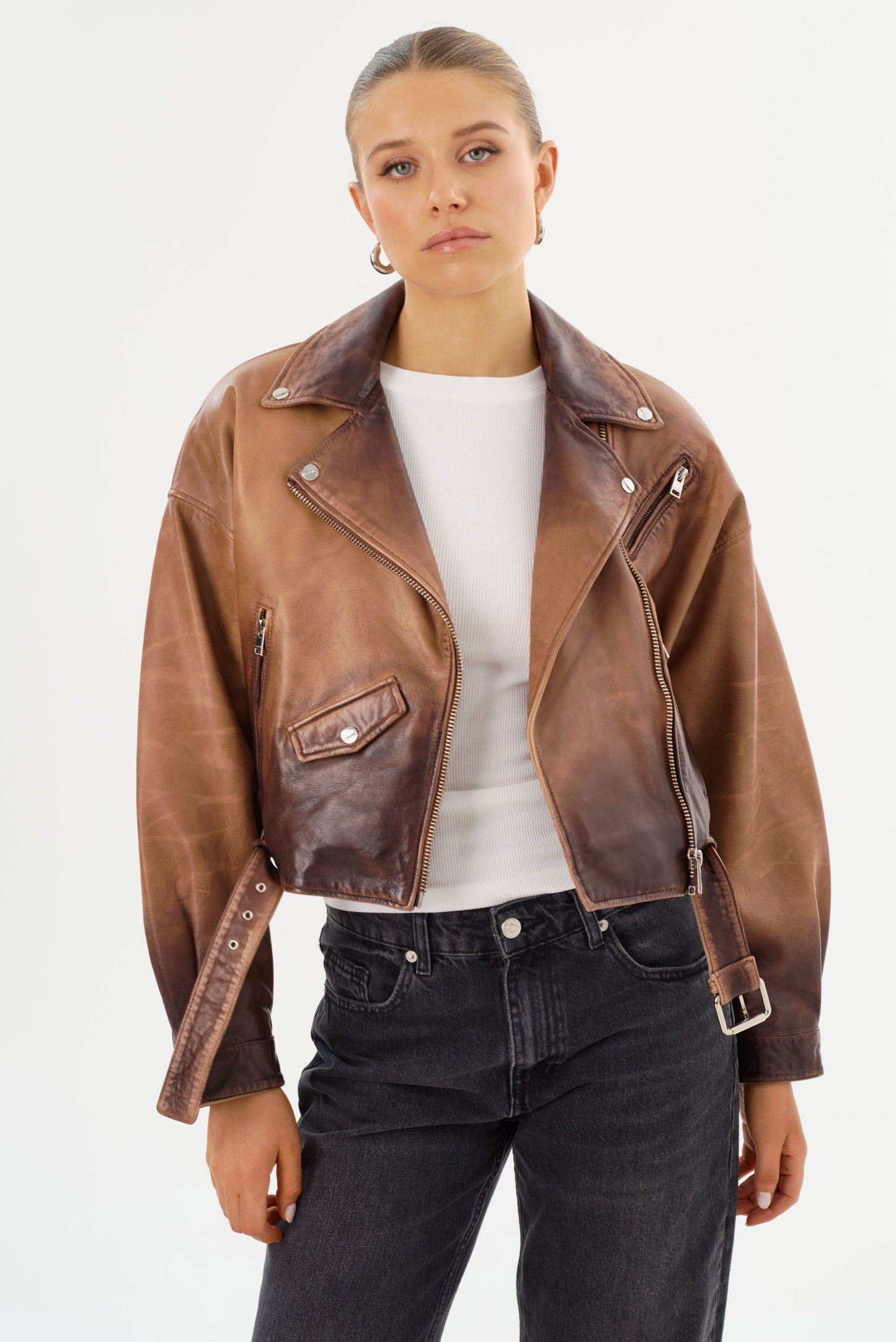 DYLAN | 80's Leather Biker Jacket