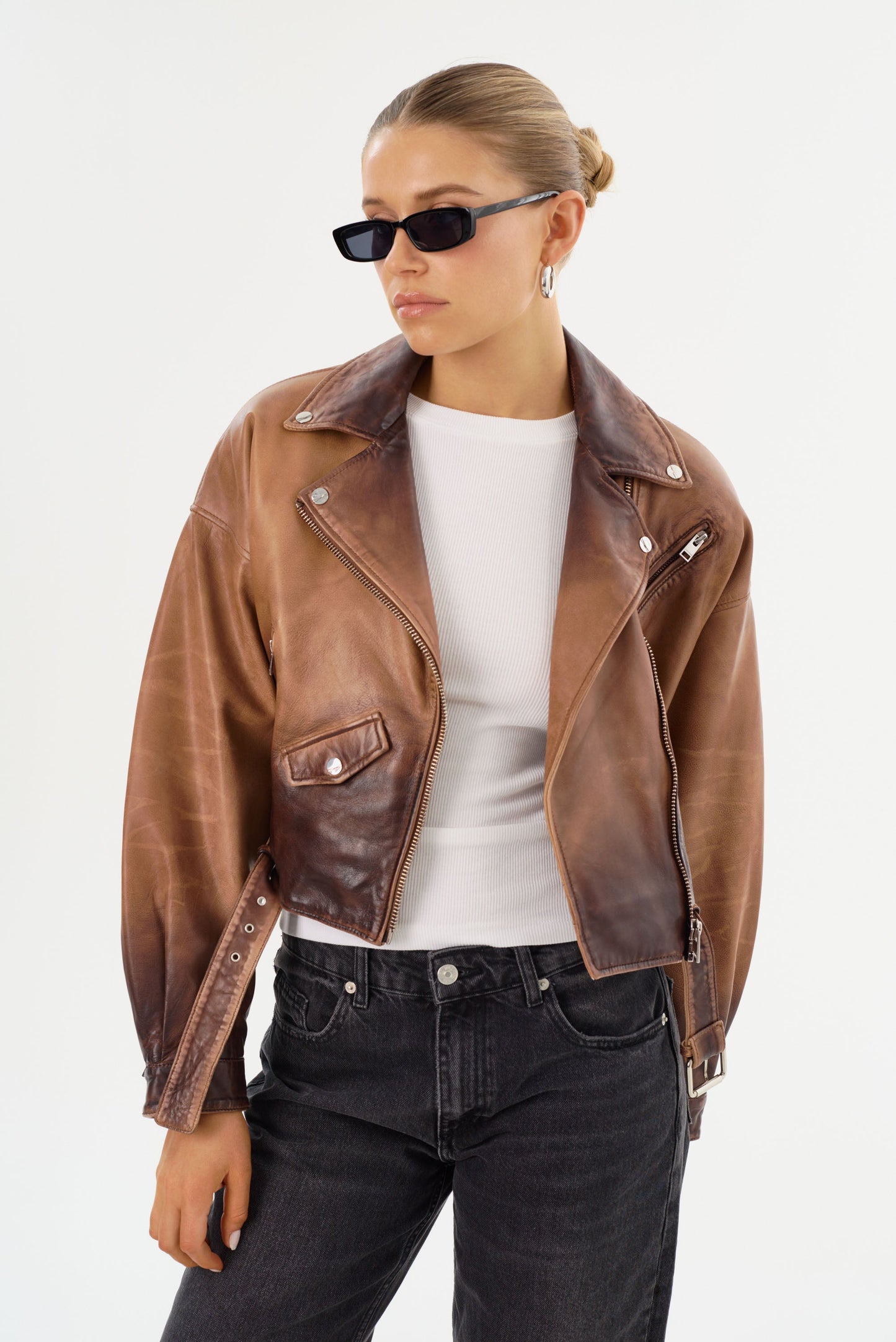 DYLAN | 80's Leather Biker Jacket