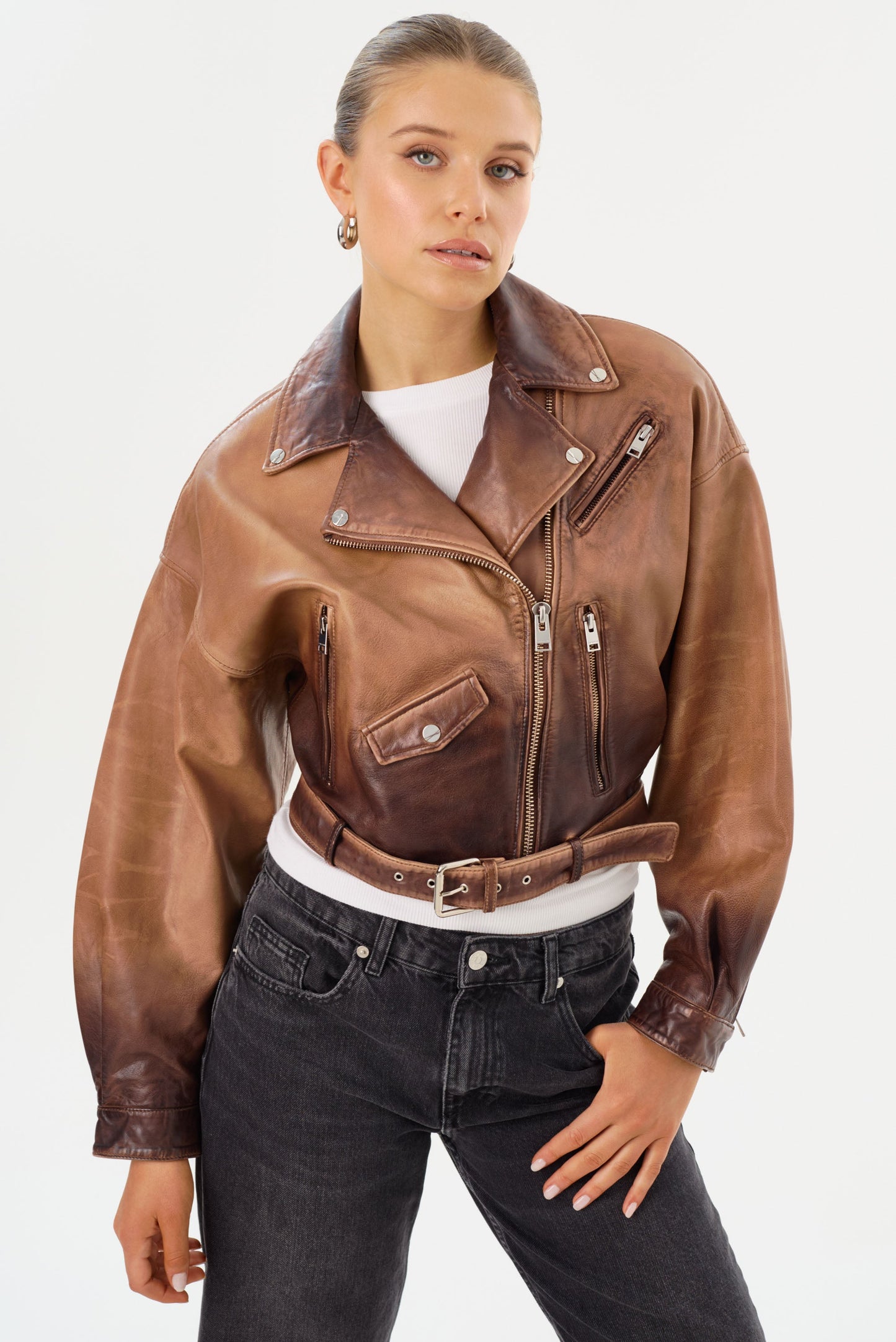 DYLAN | 80's Leather Biker Jacket