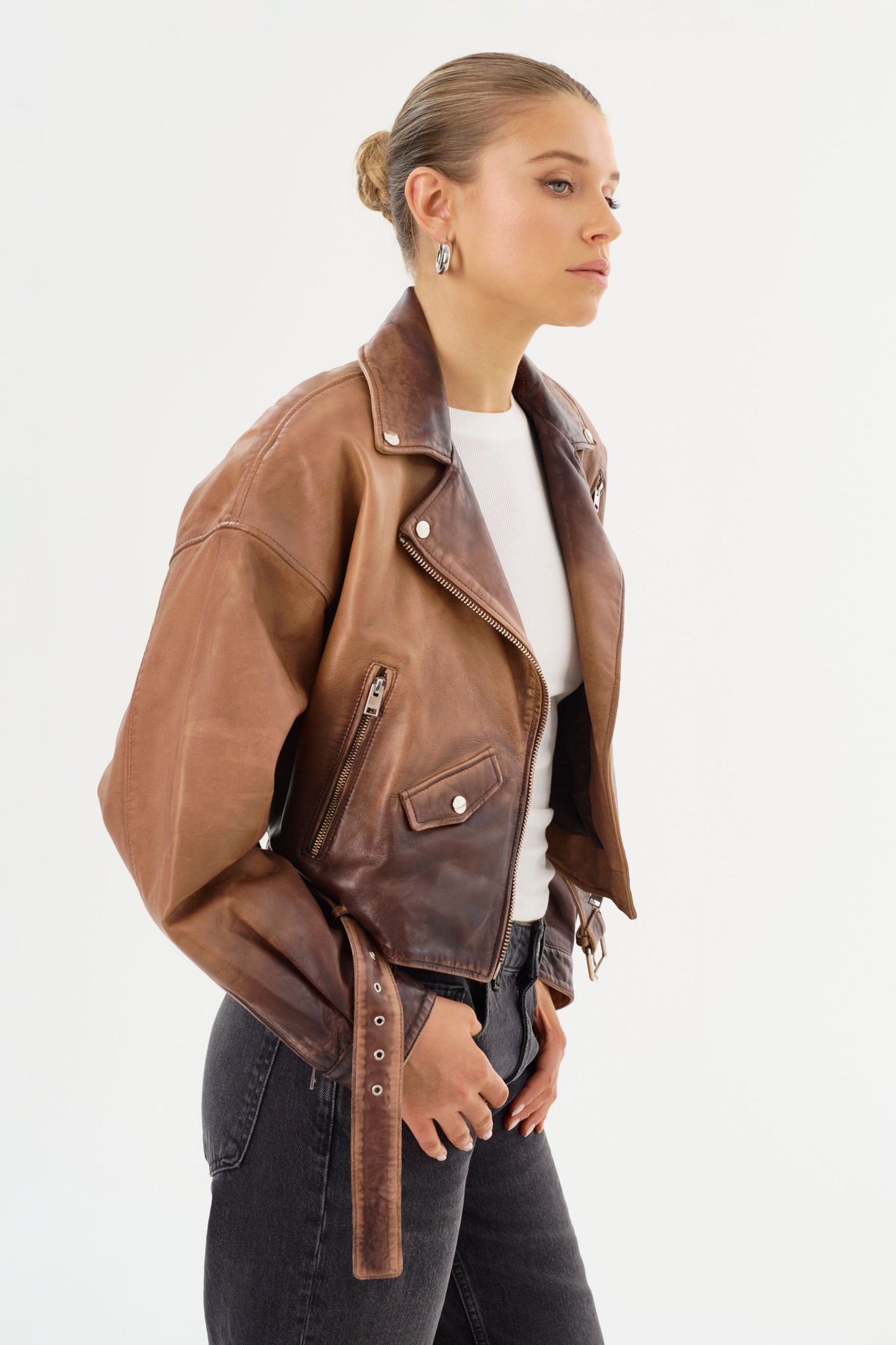 DYLAN | 80's Leather Biker Jacket