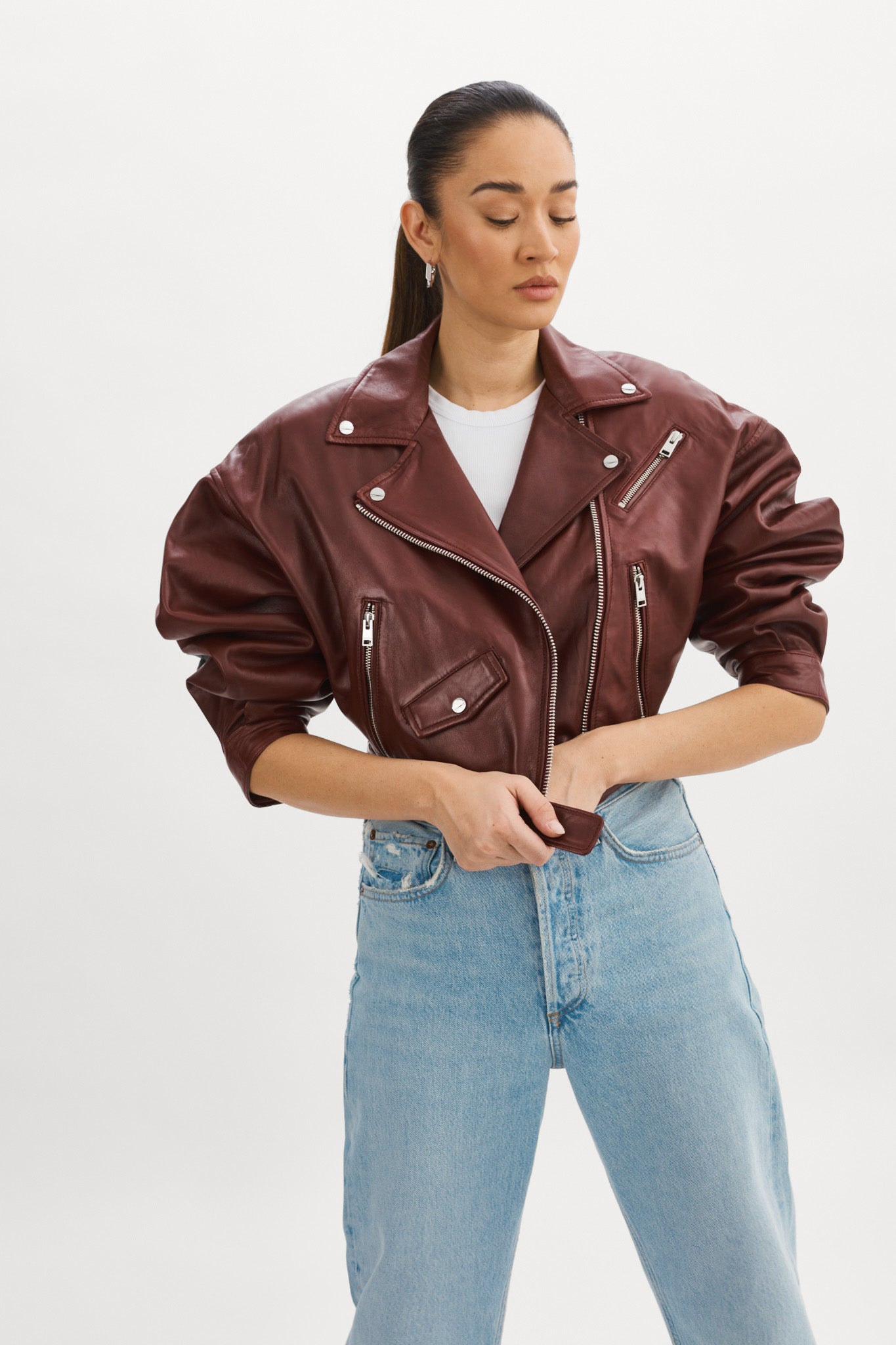 DYLAN | 80's Leather Biker Jacket