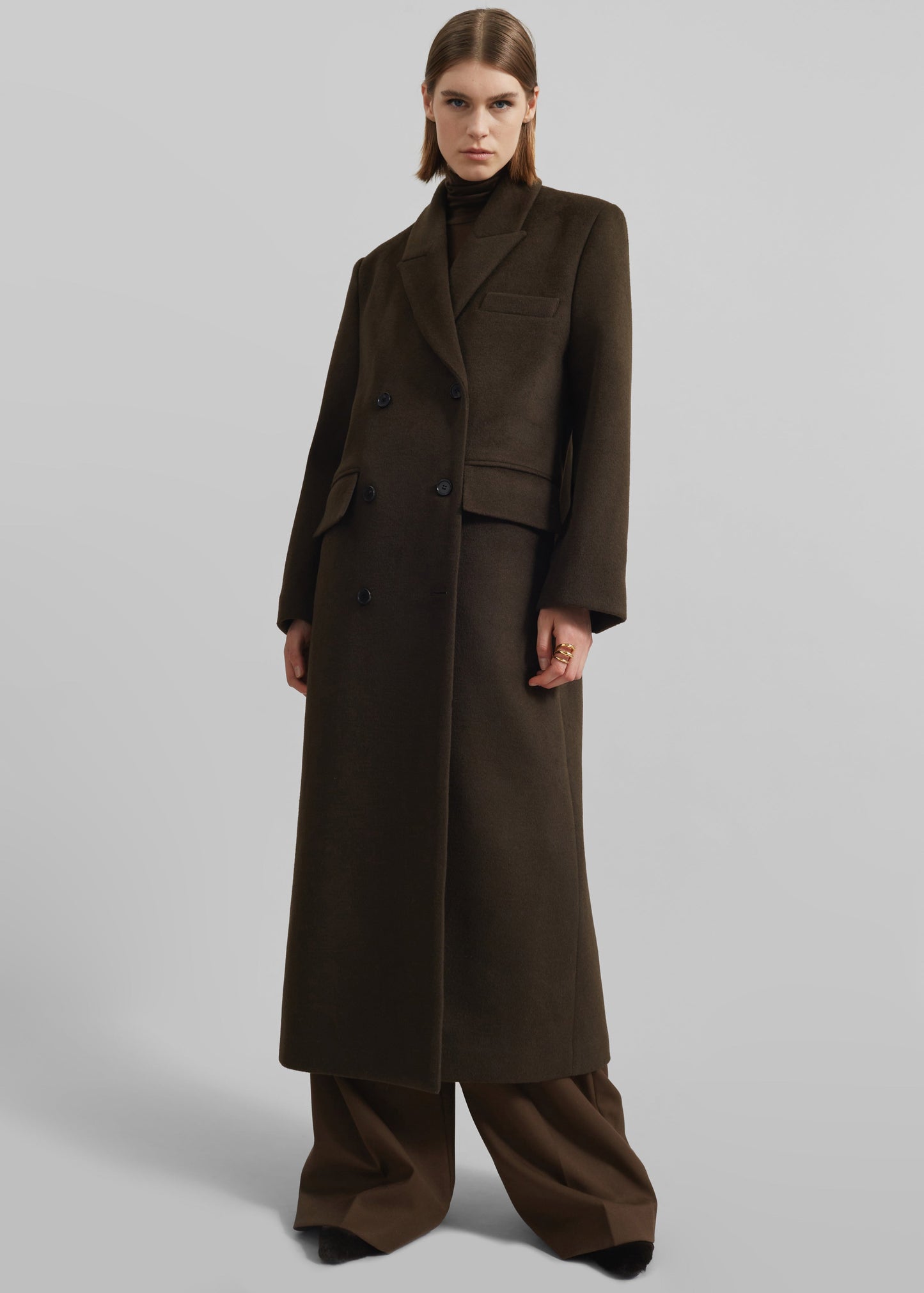 Eslov Coat - Khaki Brown