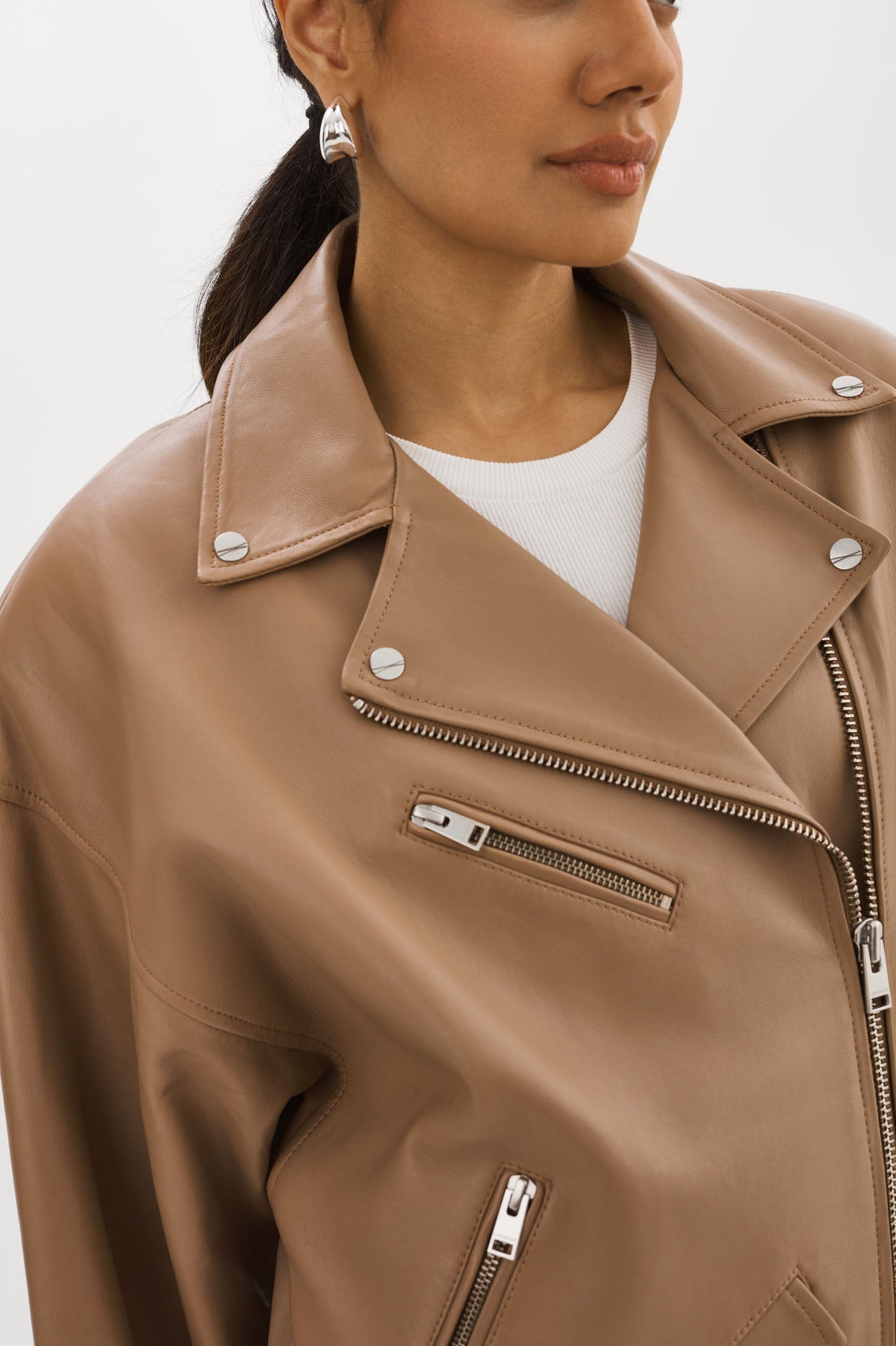 ESTIA | Leather Biker Jacket