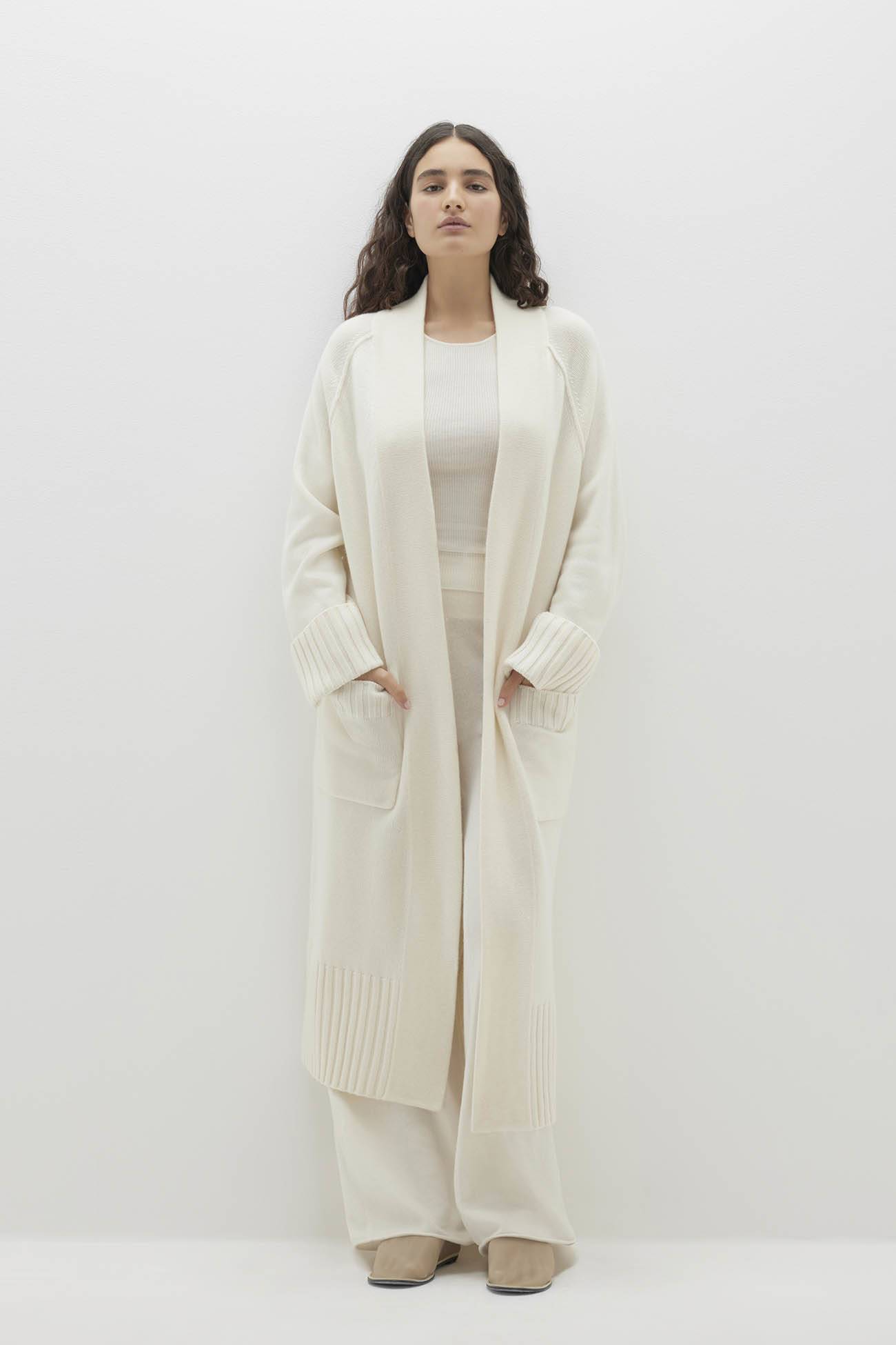 TILYN LONGLINE CASHMERE CARDIGAN