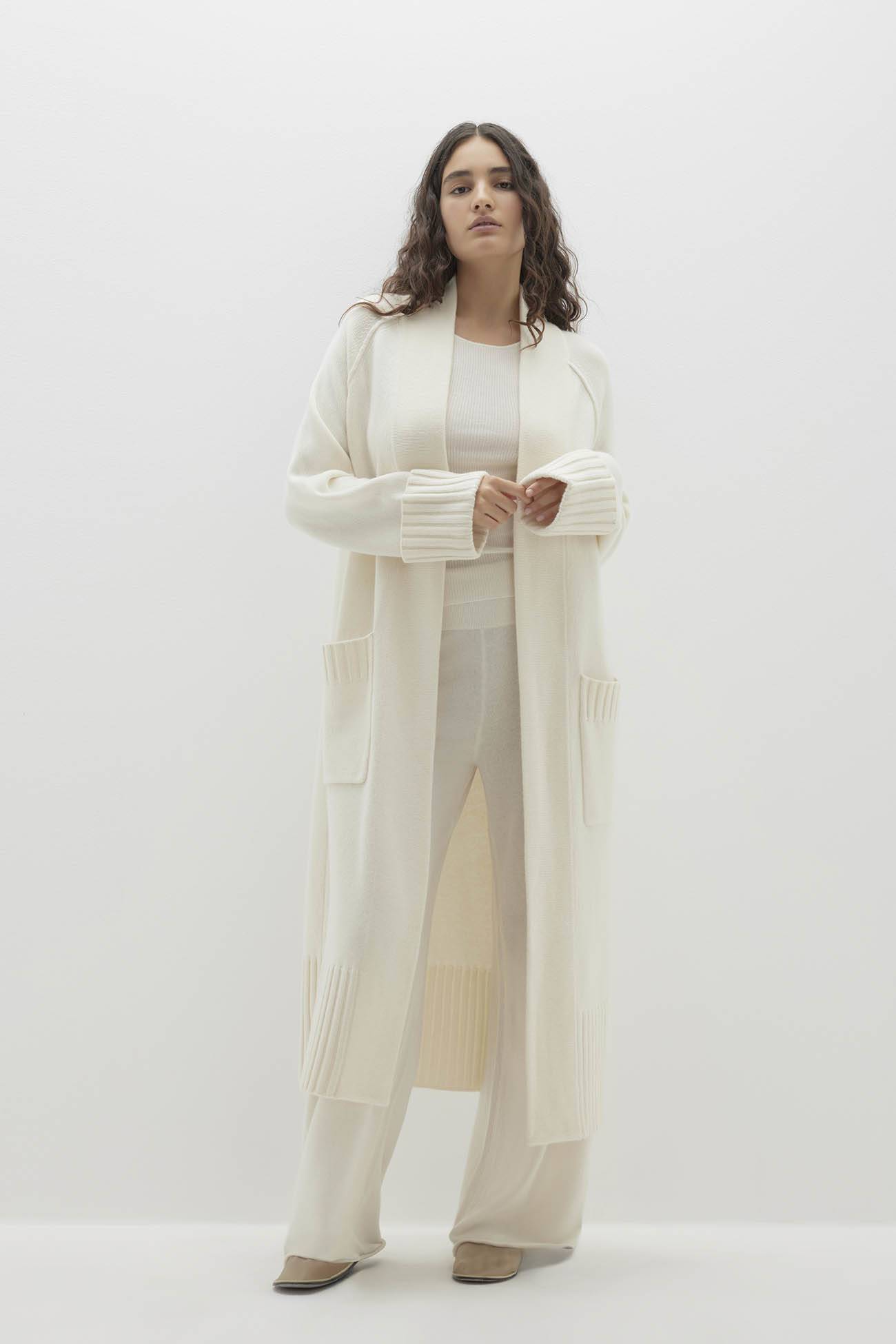 TILYN LONGLINE CASHMERE CARDIGAN