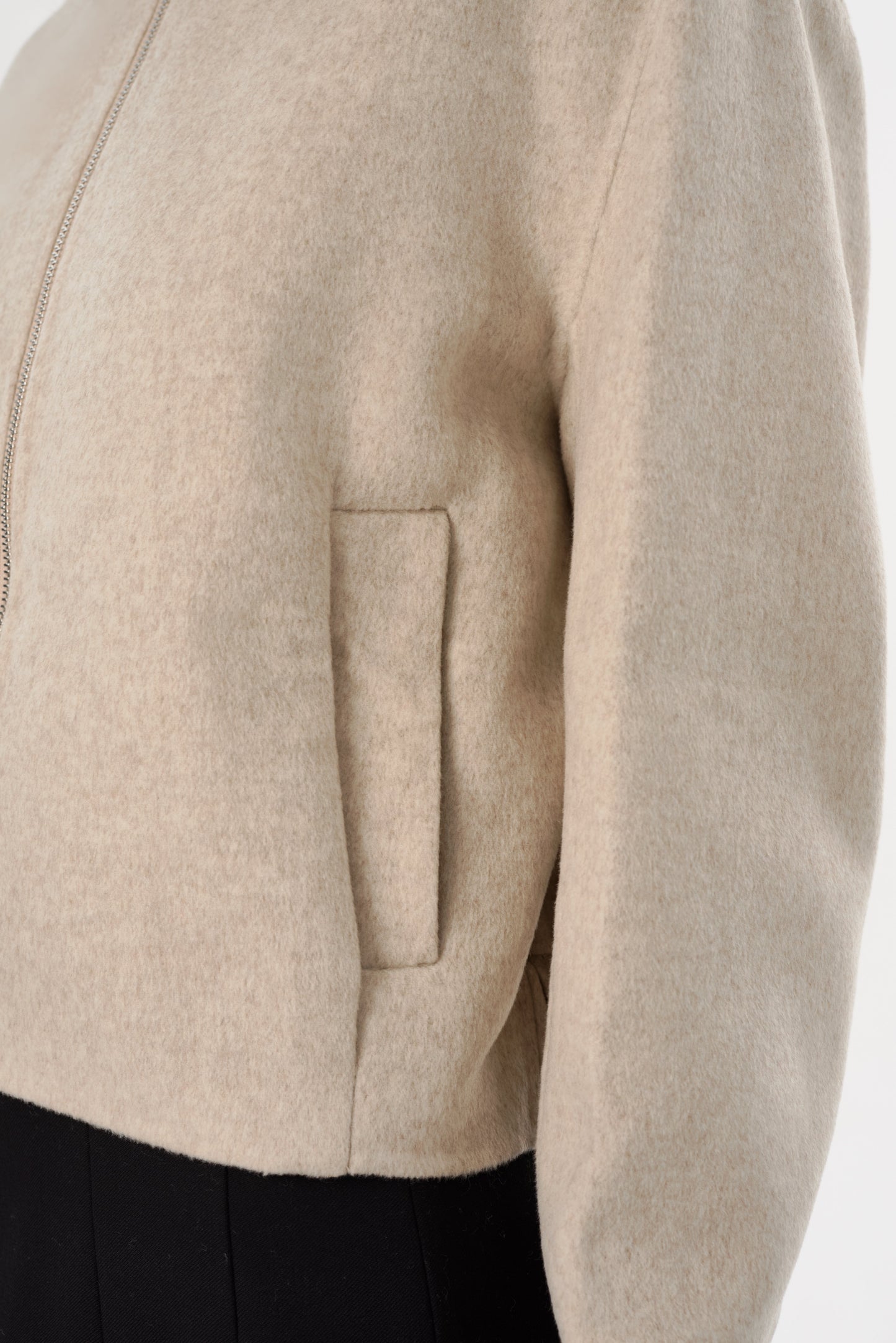 FAY | Double Face Wool Bomber Jacket