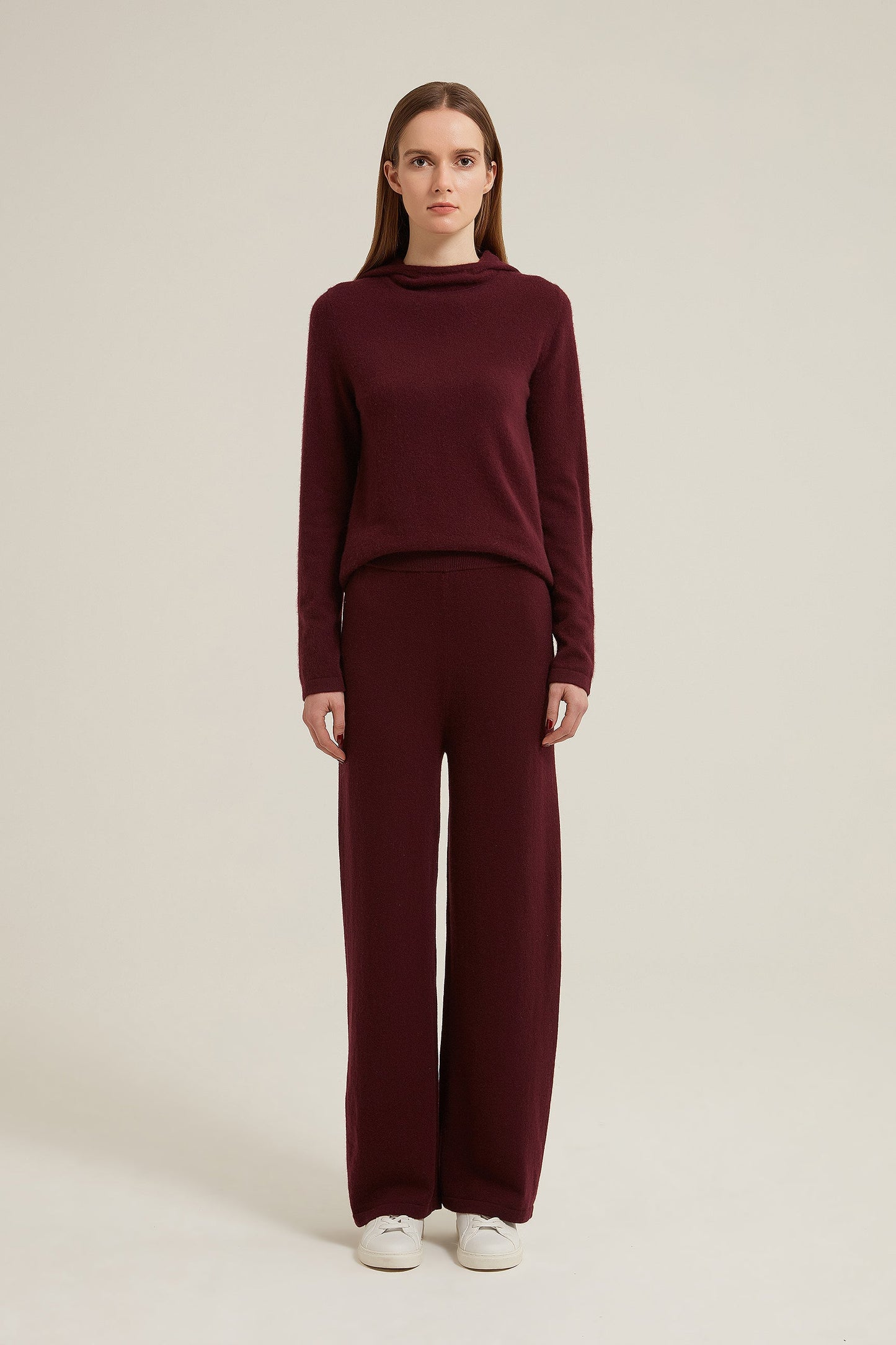 Freyane Wide Leg Cashmere Trouser