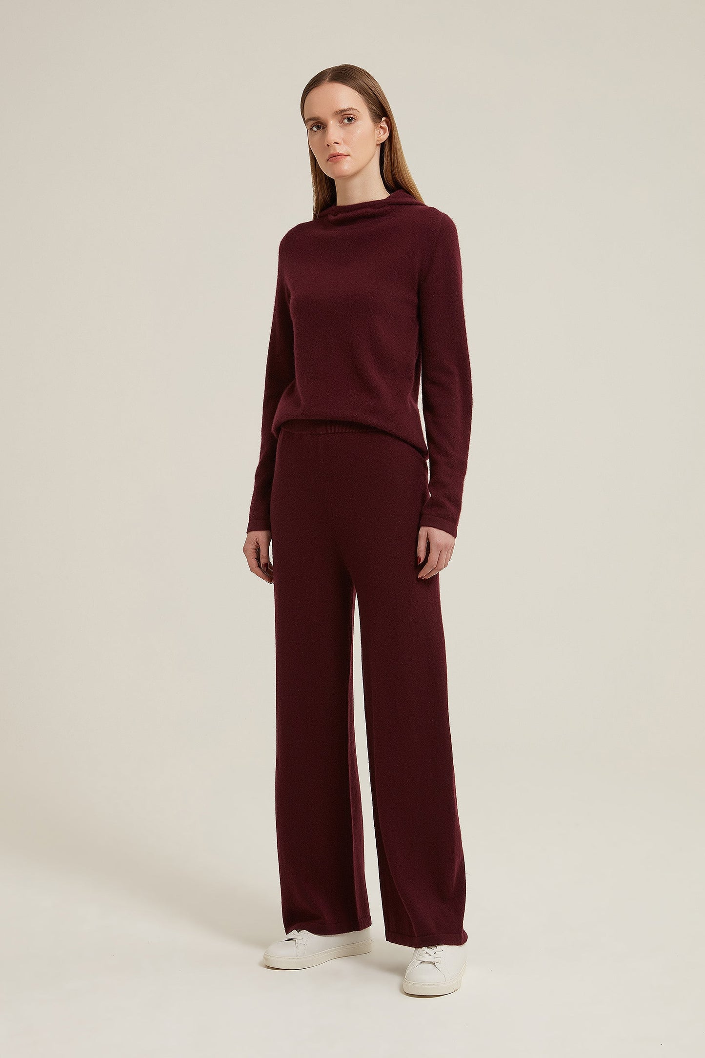 Freyane Wide Leg Cashmere Trouser