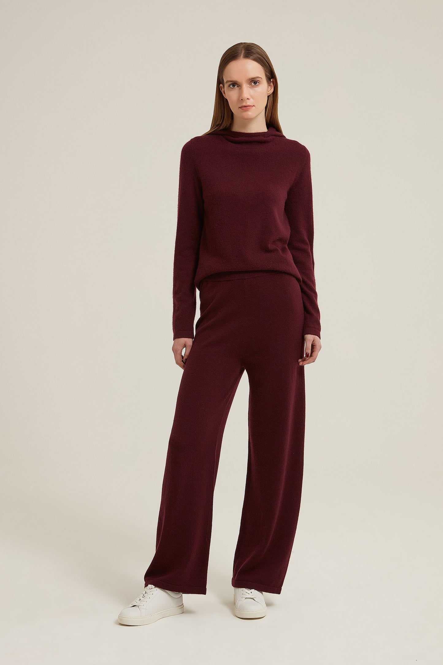 Freyane Wide Leg Cashmere Trouser