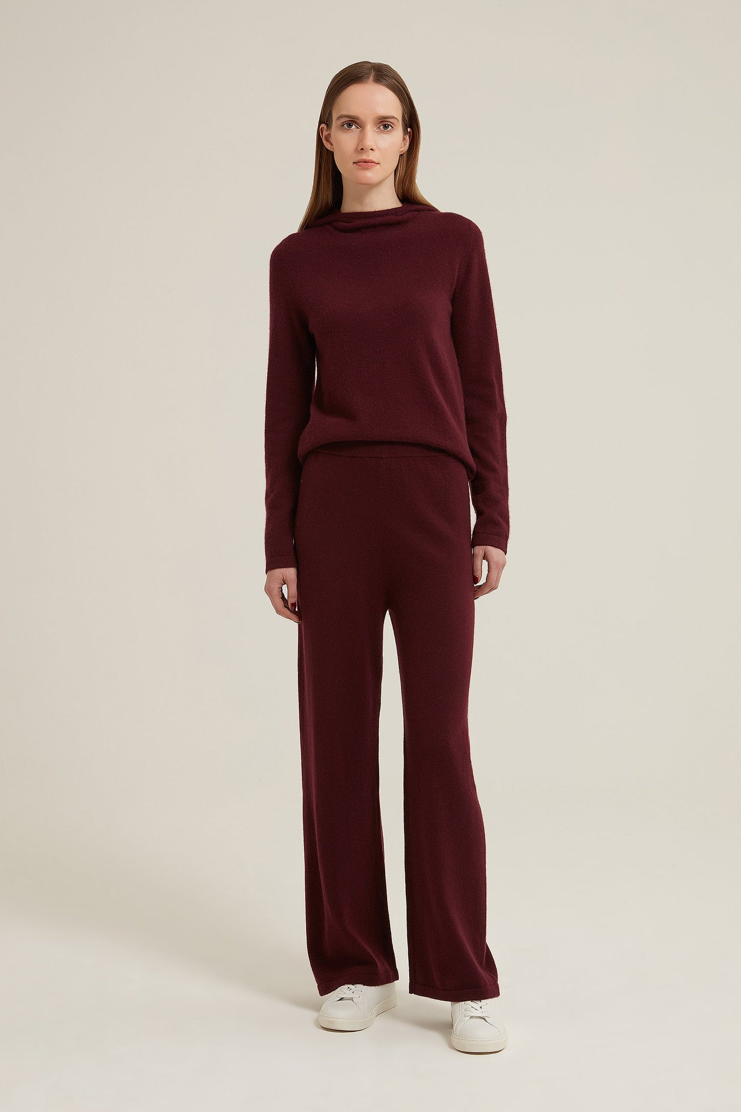 Freyane Wide Leg Cashmere Trouser