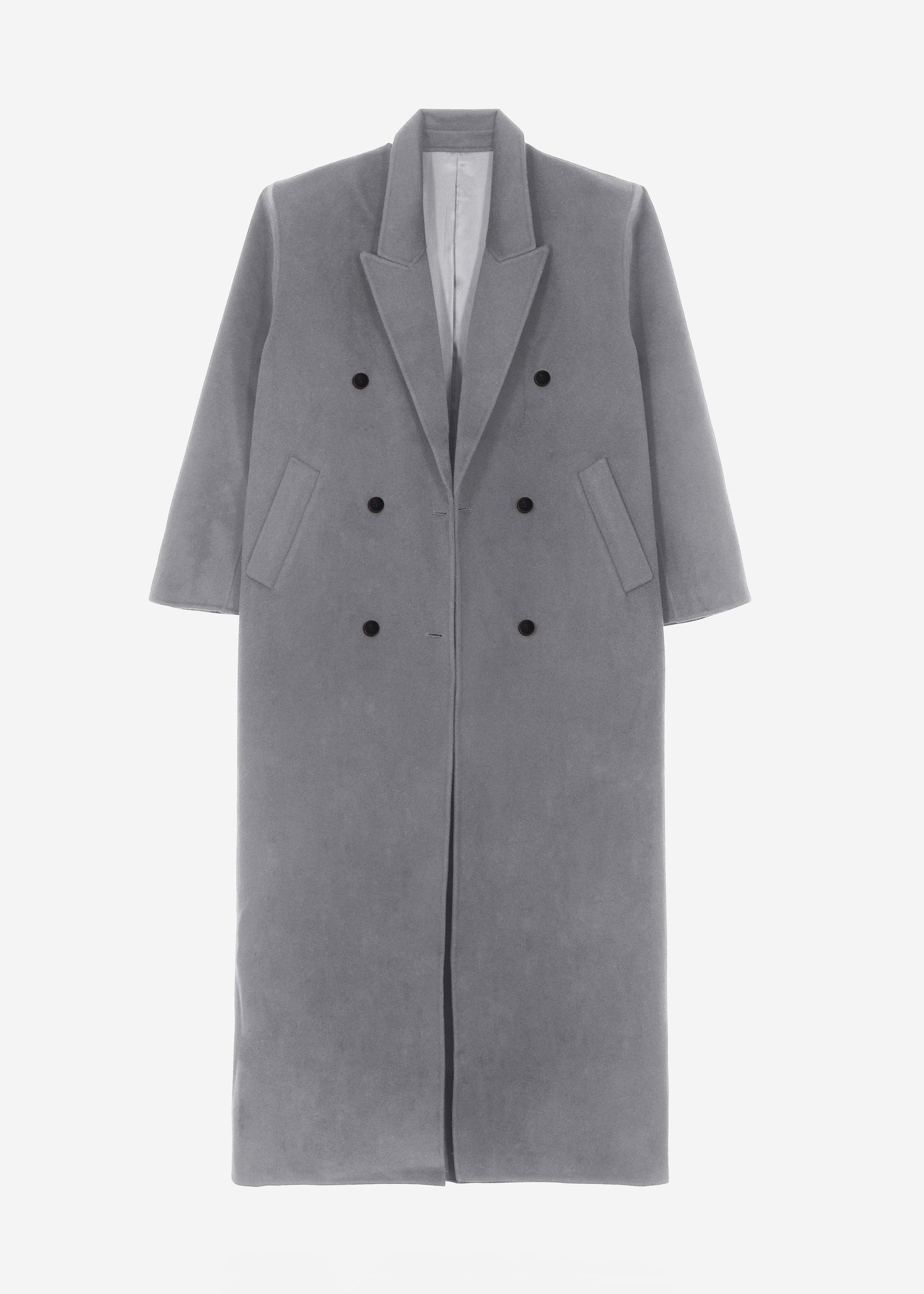 Gaia Double Breasted Coat - Grey