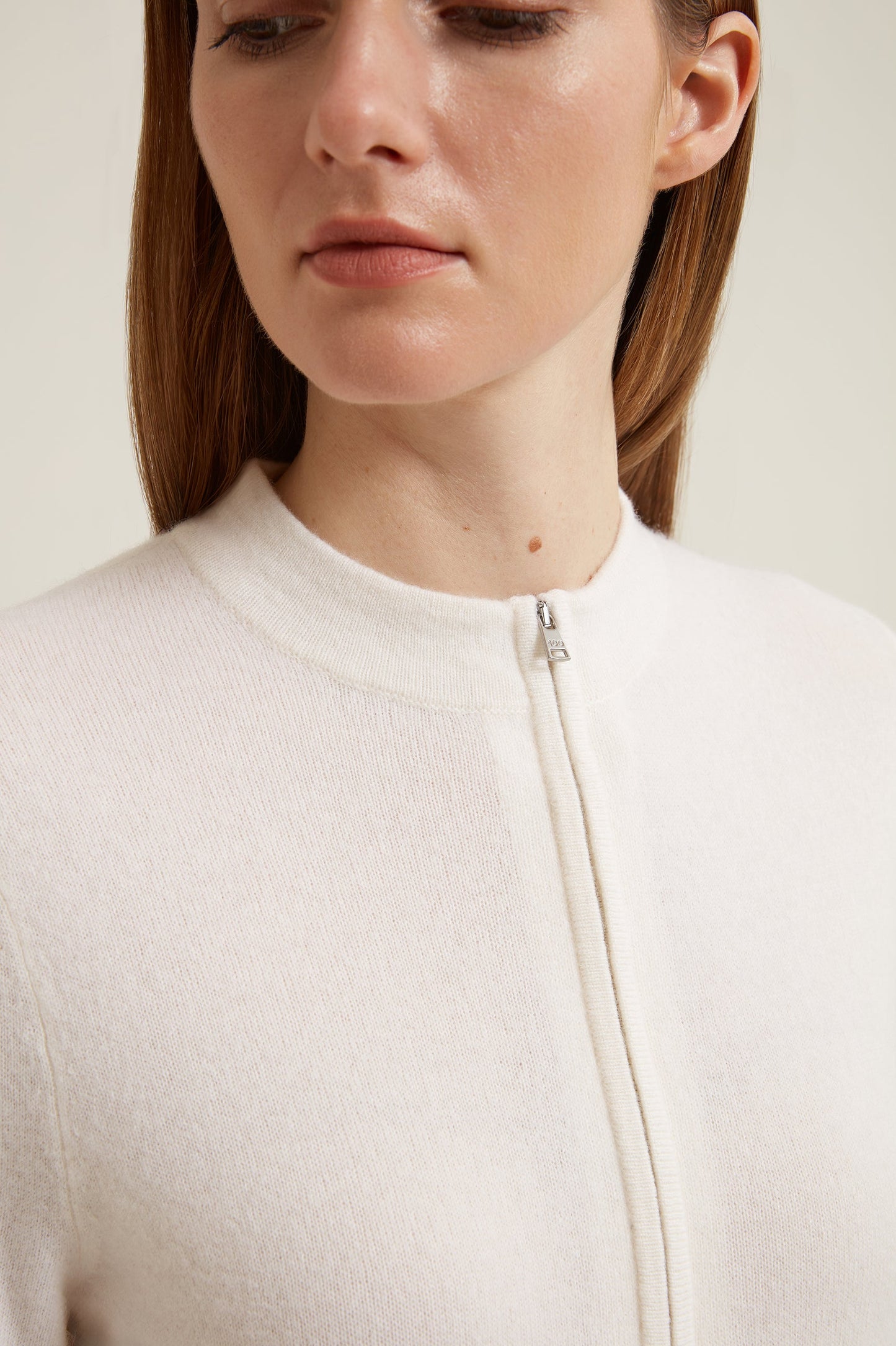 Gigi Zip Up Cashmere Jumper